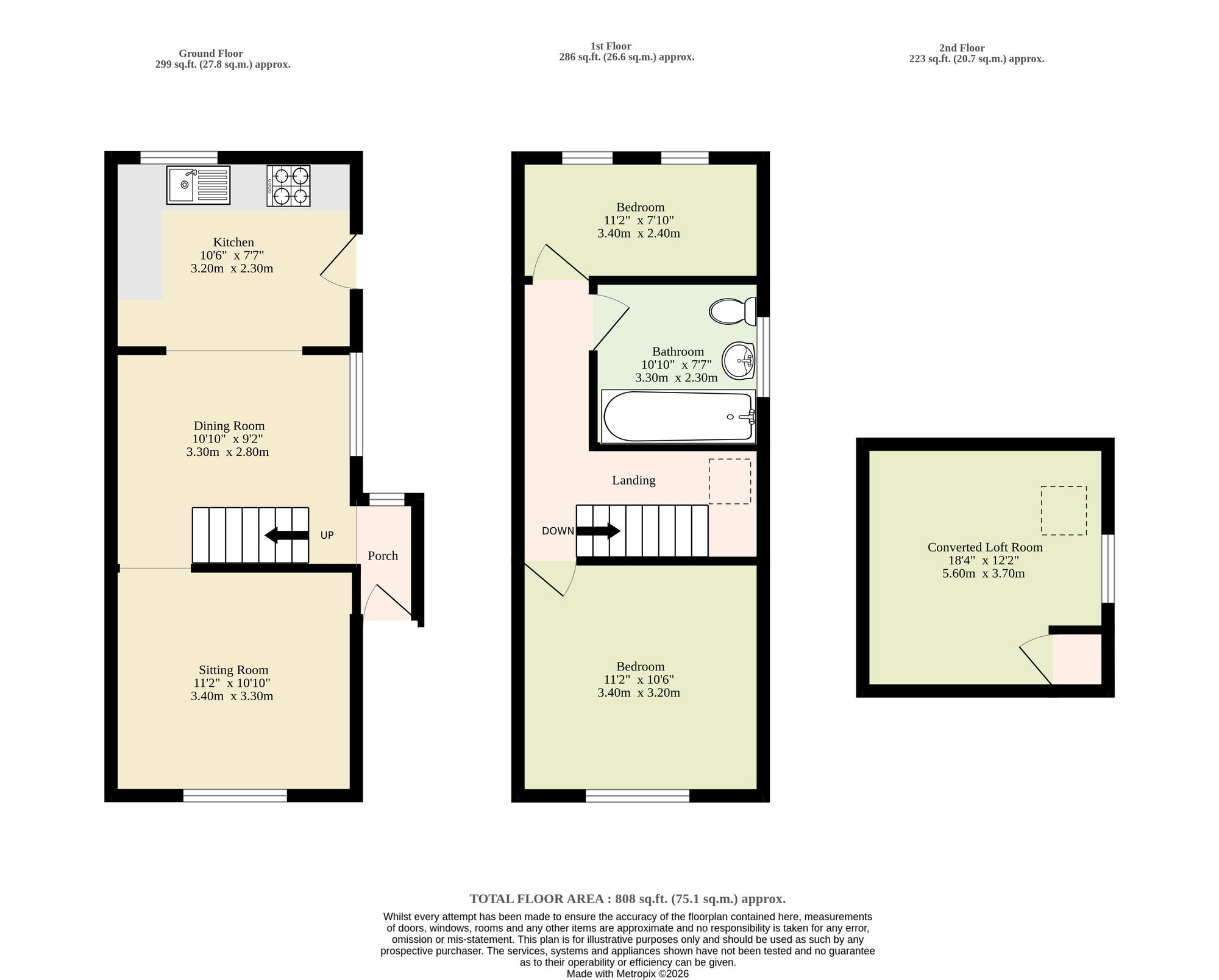 Trafalgar Street, Lowestoft floorplan