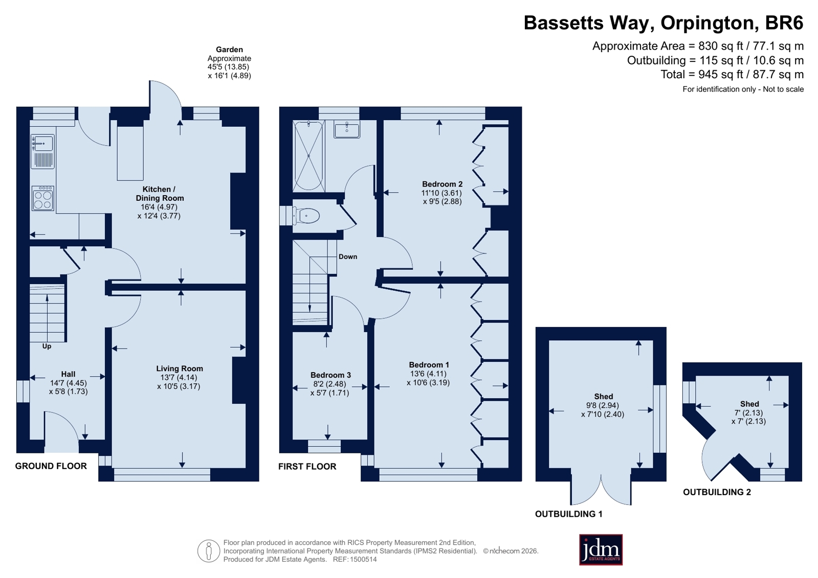 80, Bassetts Way, Orpington floorplan