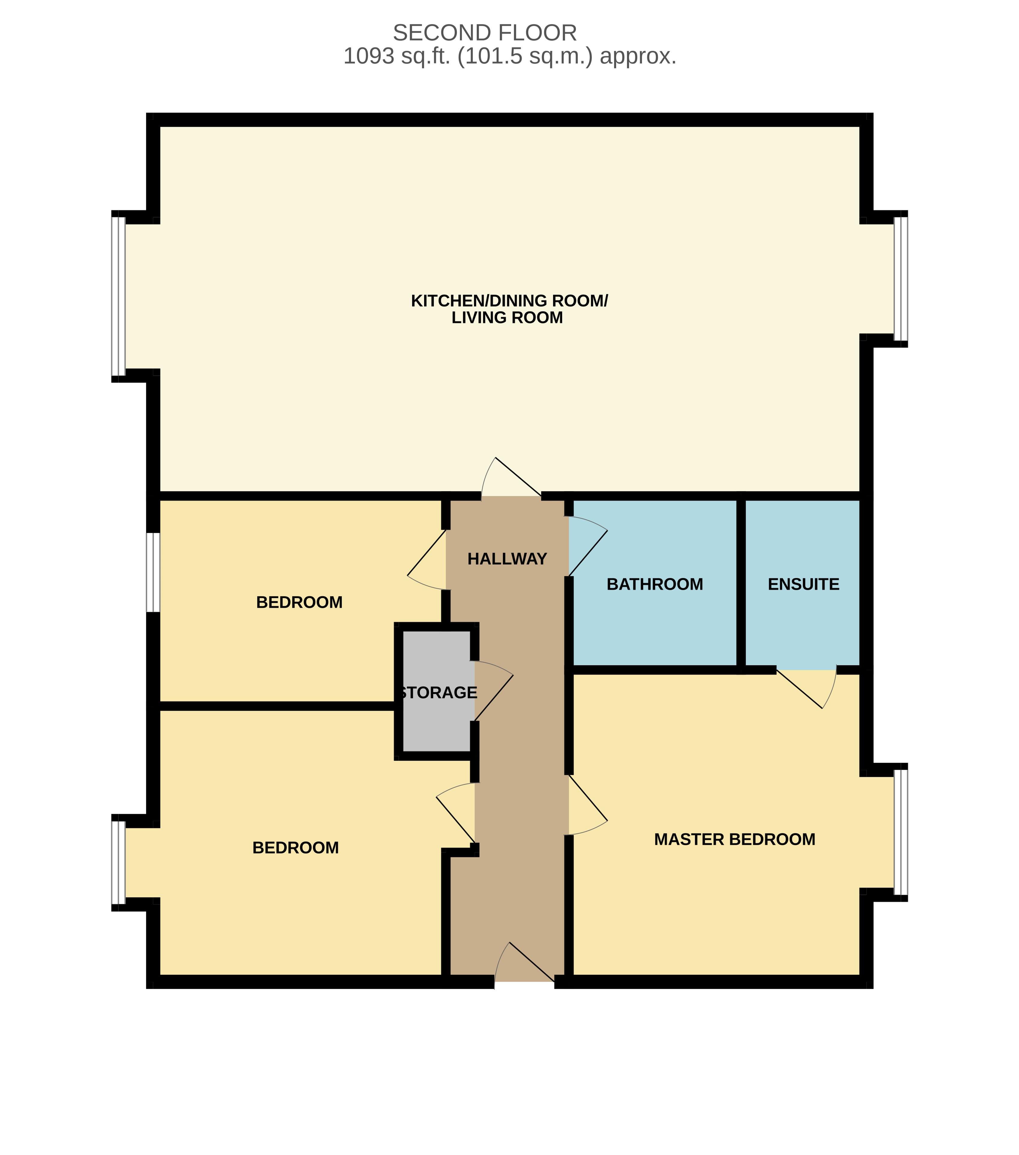Highcroft Apt. 8, 14, Whitehall Road, Colwyn Bay floorplan