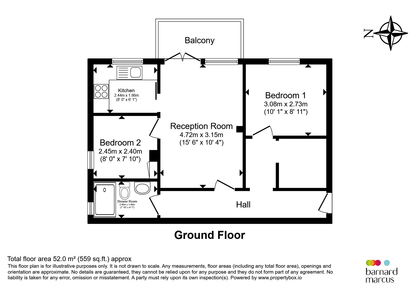 24, The Grampians, Shepherds Bush Road, LONDON floorplan