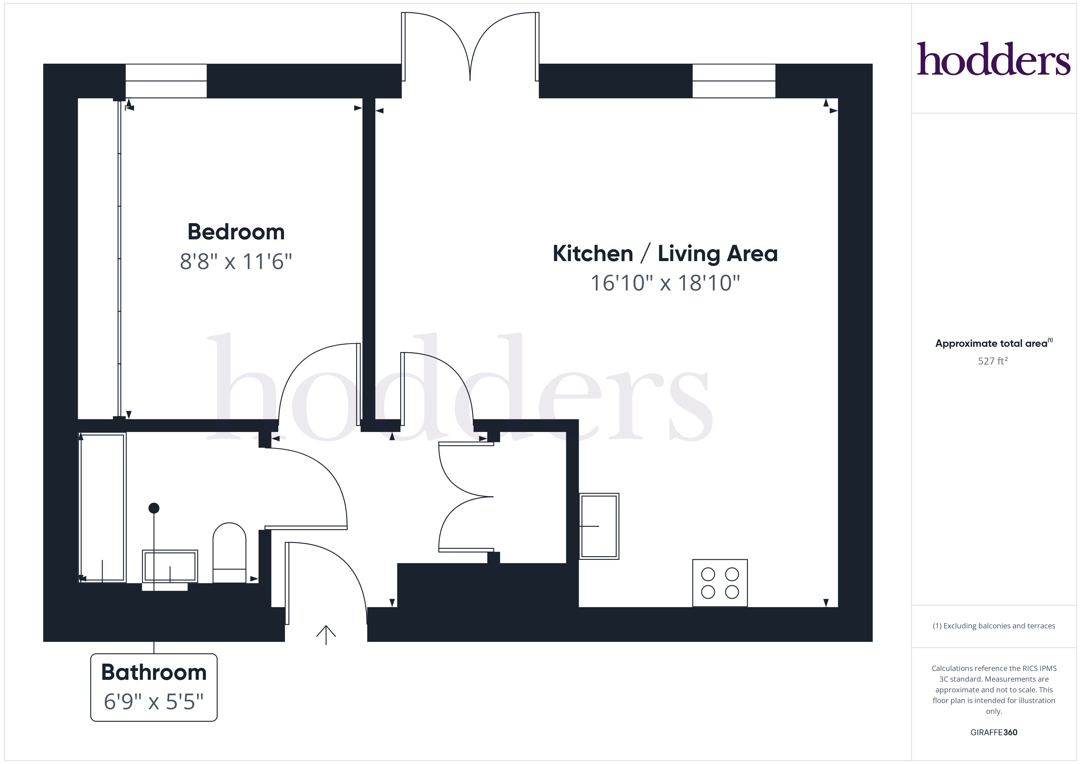 Apartment 2,,, Thaden Apartments, Addlestone floorplan