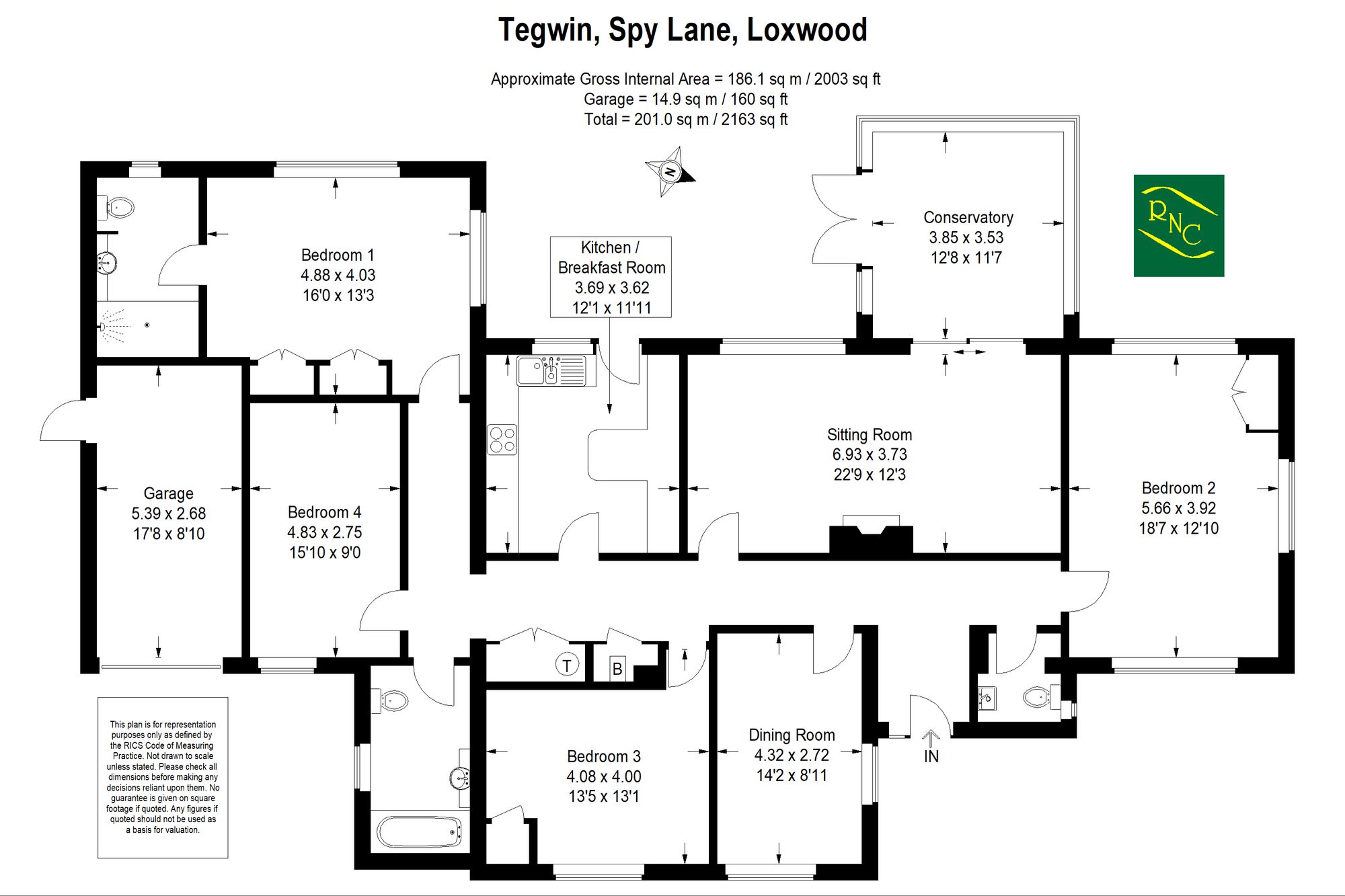 Tegwin Spy Lane, Billingshurst floorplan