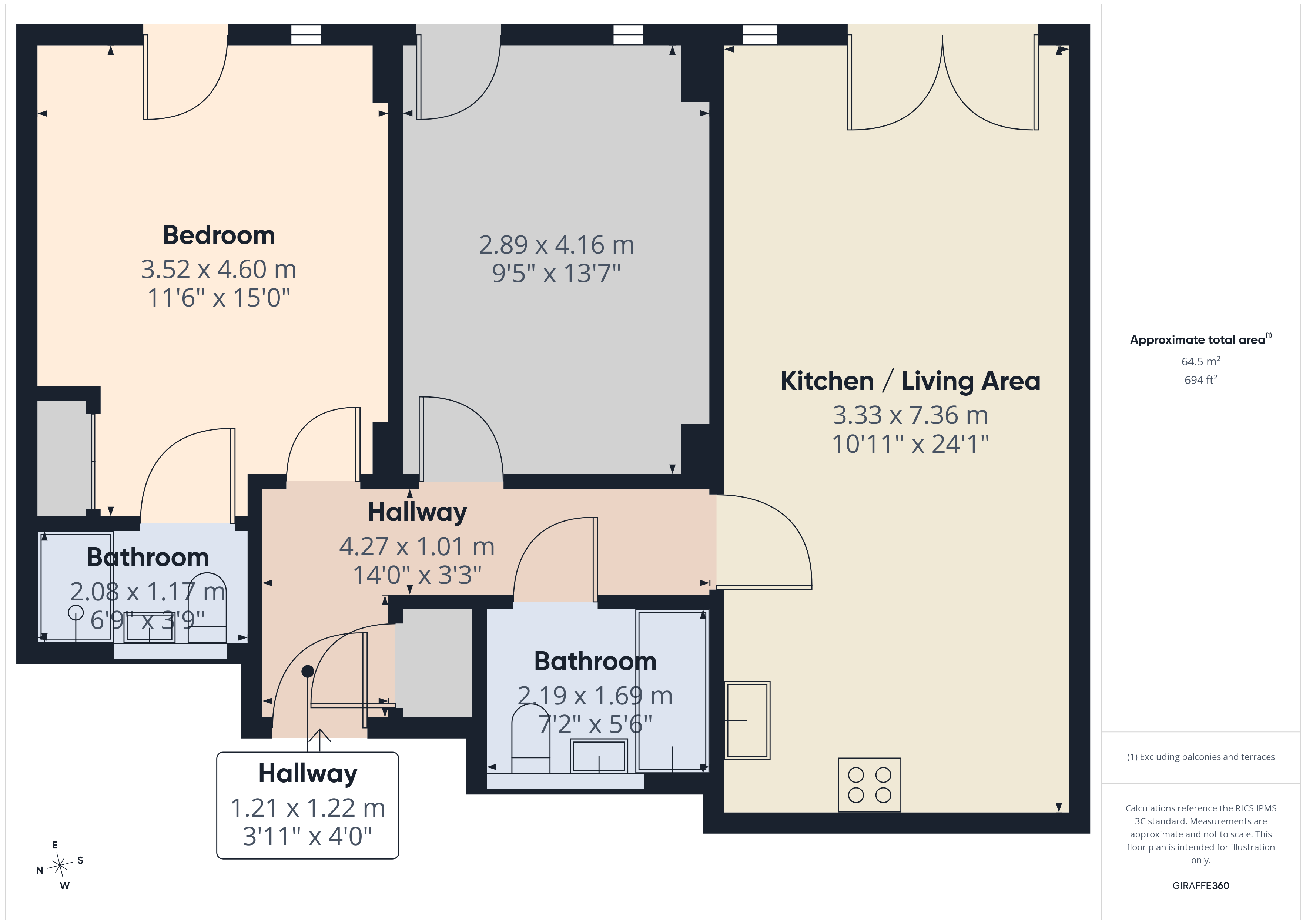 Apartment 63, The Wharf, Dock Head Road, Chatham floorplan
