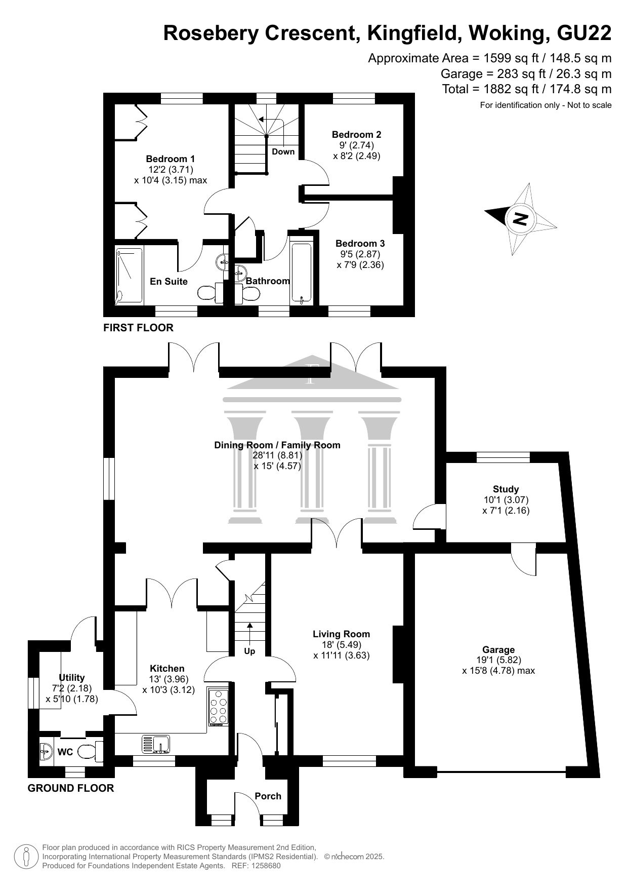 2 Rosebery Crescent, Old Woking, Woking floorplan