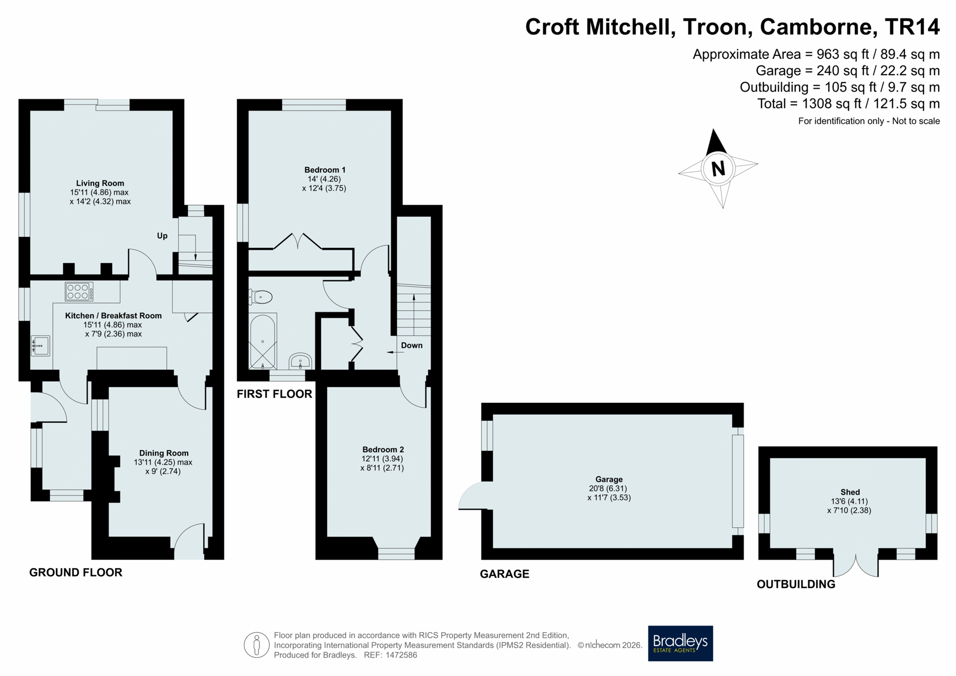 1 Croft Mitchell, Troon Camborne Cornwall, Cornwall floorplan