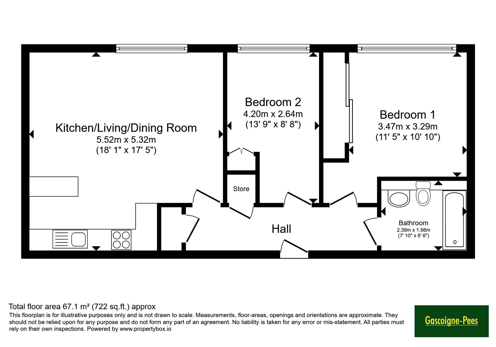 Flat 7, 4, Littleworth Road, Surrey floorplan