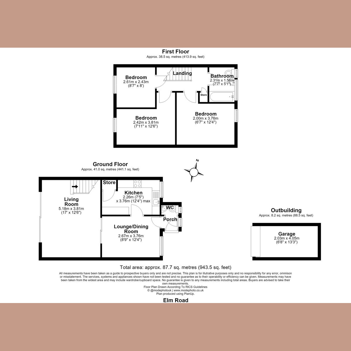 95, Elm Road, Southend-on-sea floorplan