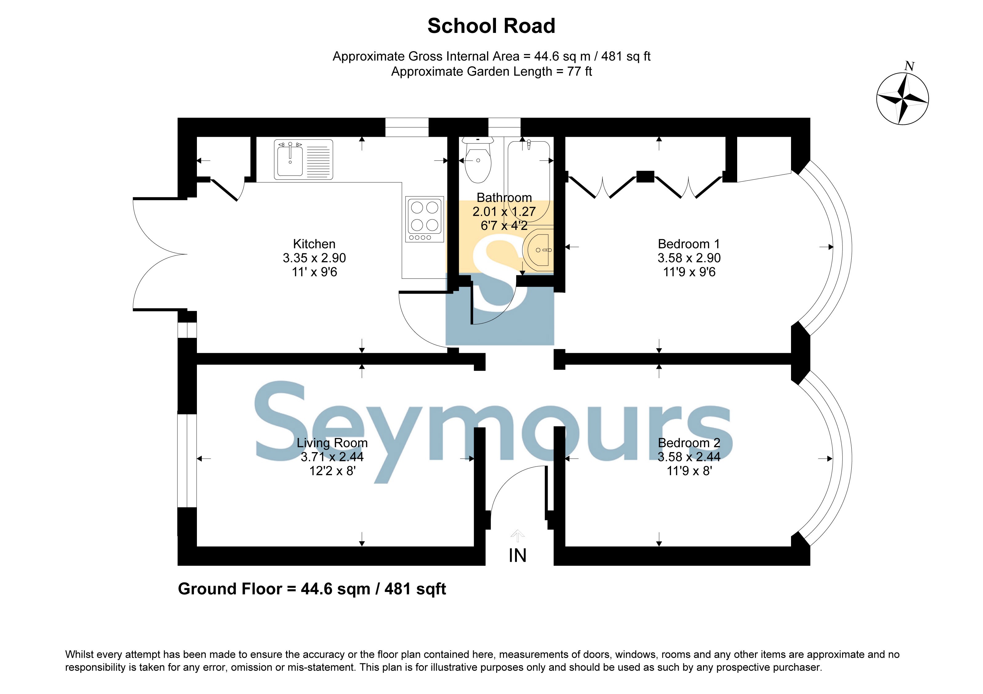 67, School Road, Surrey floorplan