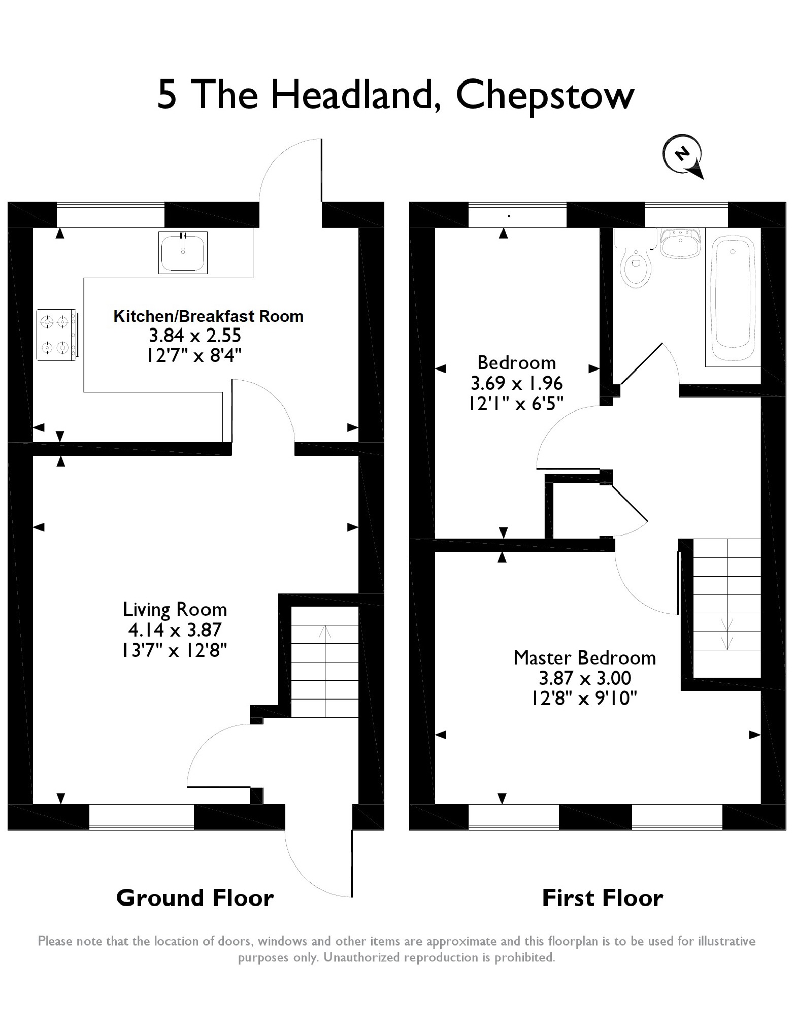 2 Bedrooms Semi-detached house for sale in The Headland, Chepstow, Monmouthshire NP16