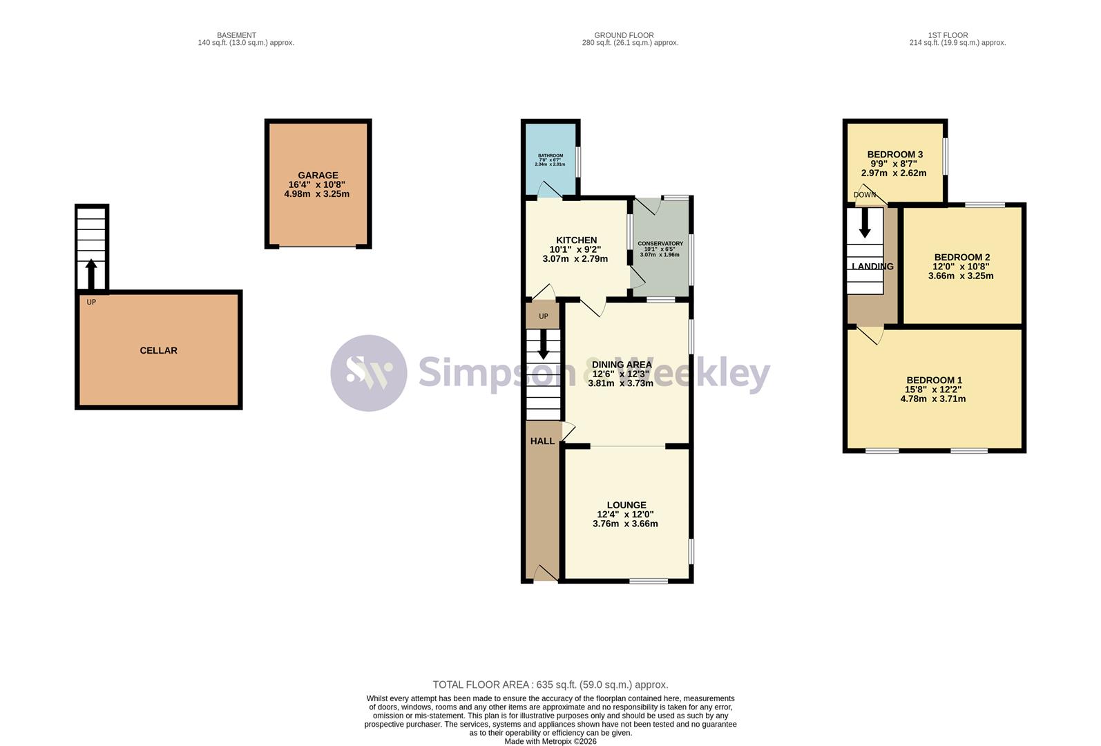 6, Bull Close, Wellingborough floorplan