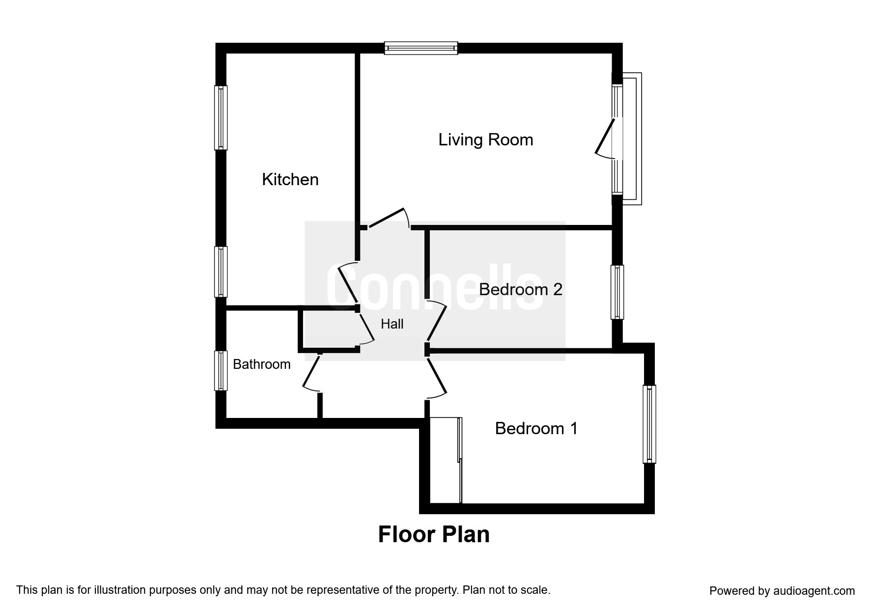 2 Bedrooms Flat for sale in Courtlands Close, Watford WD24