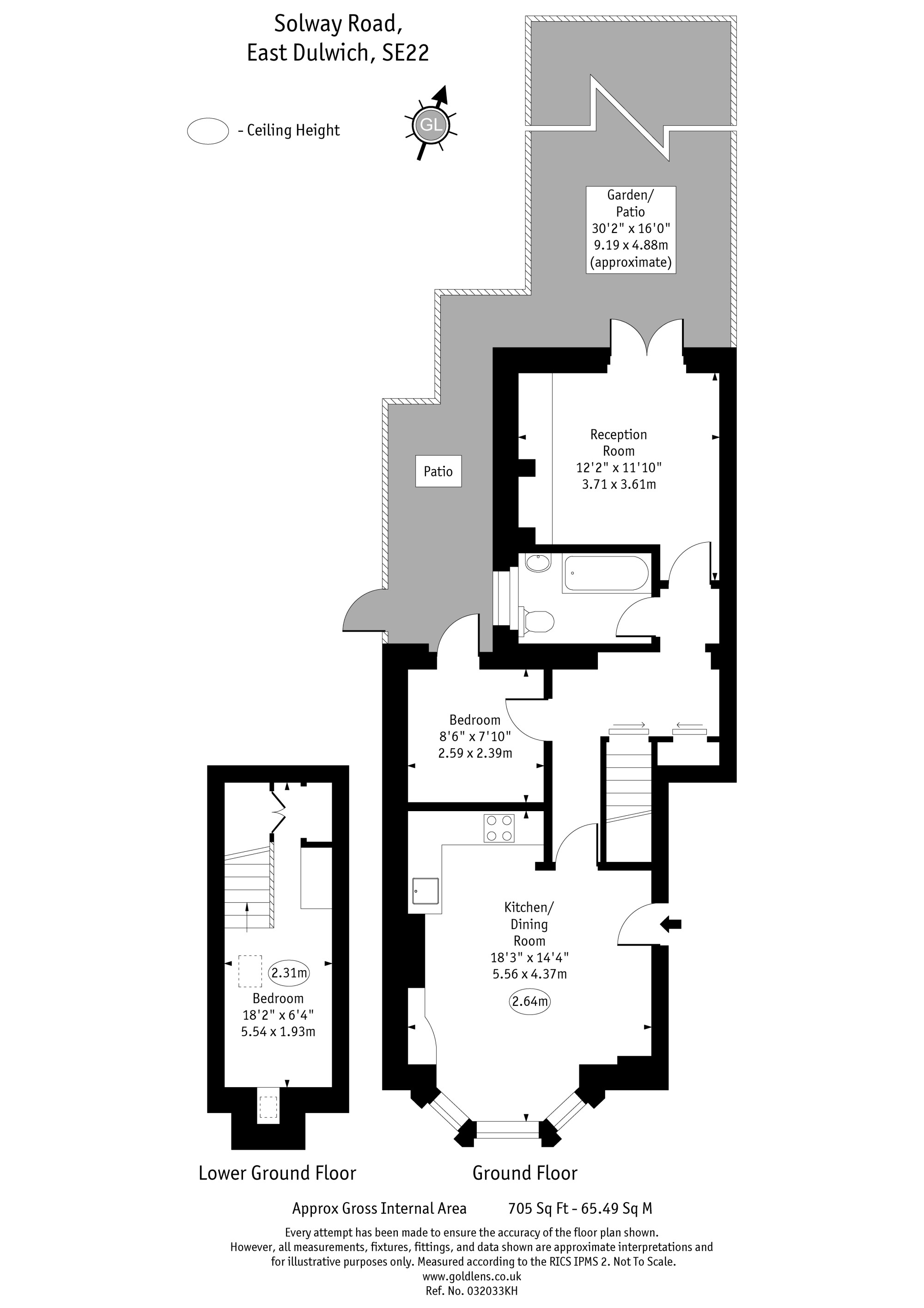 8a, Solway Road, London floorplan