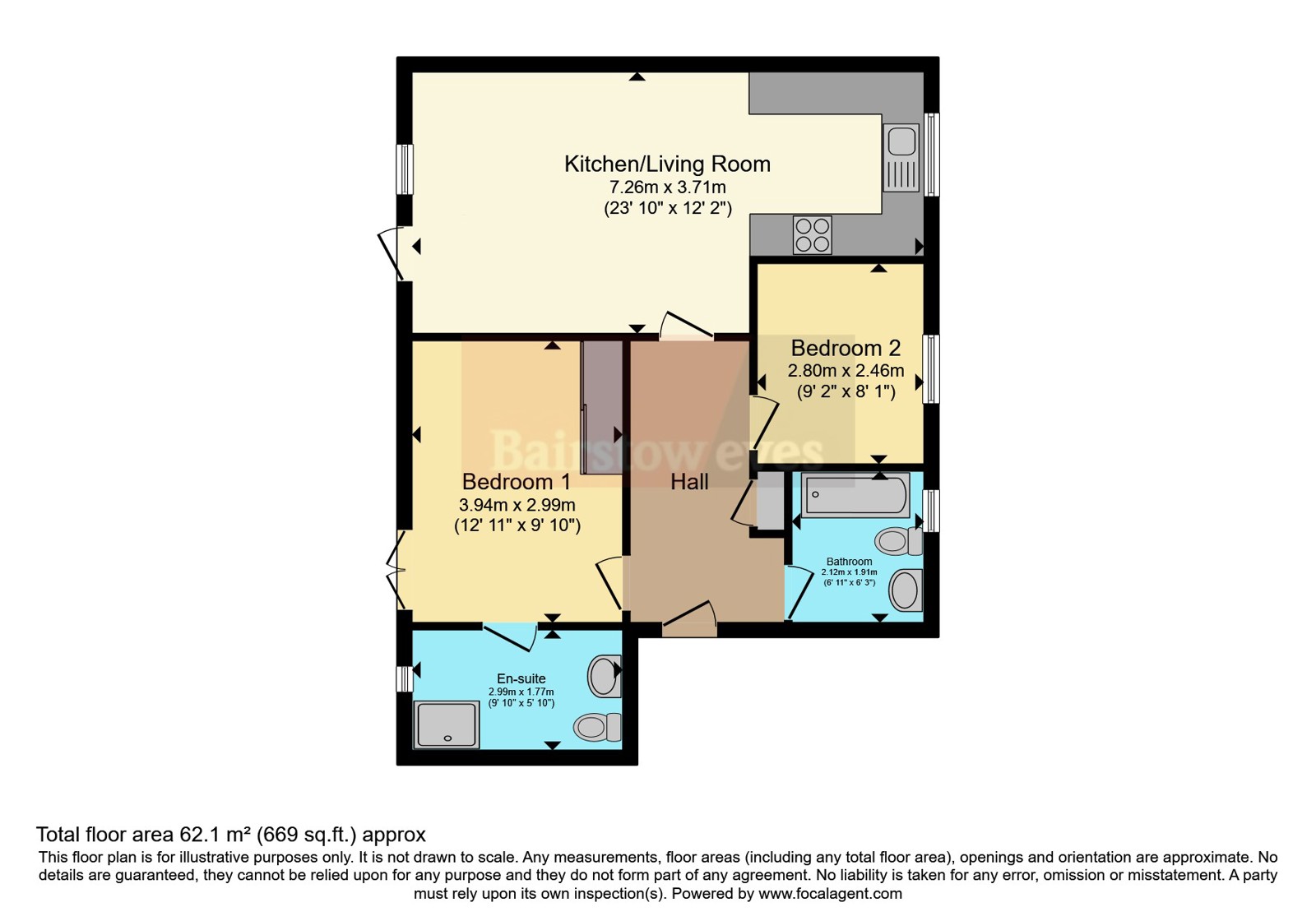1 Bel House,, Belvedere Close, Essex floorplan