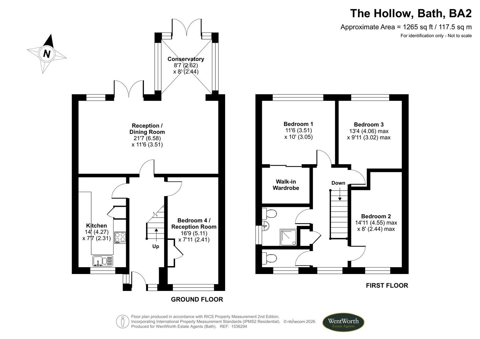 The Hollow, Bath floorplan