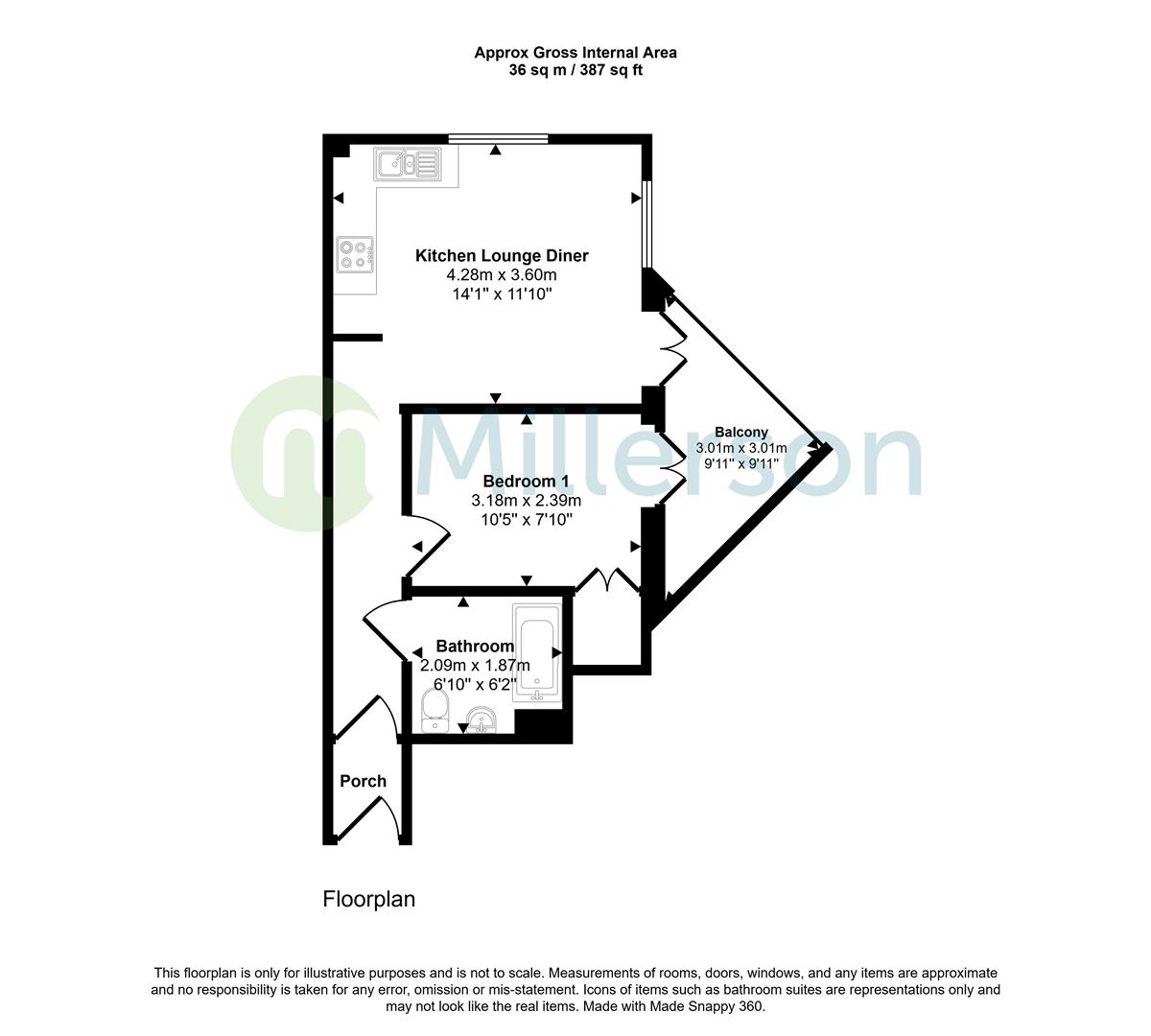 11 Swingbridge House, Quay Hill, Penryn floorplan