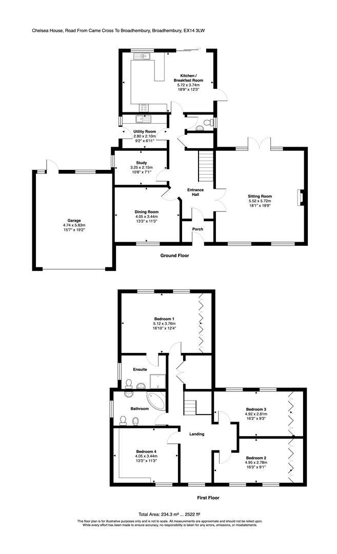 Chelsea House, Honiton floorplan