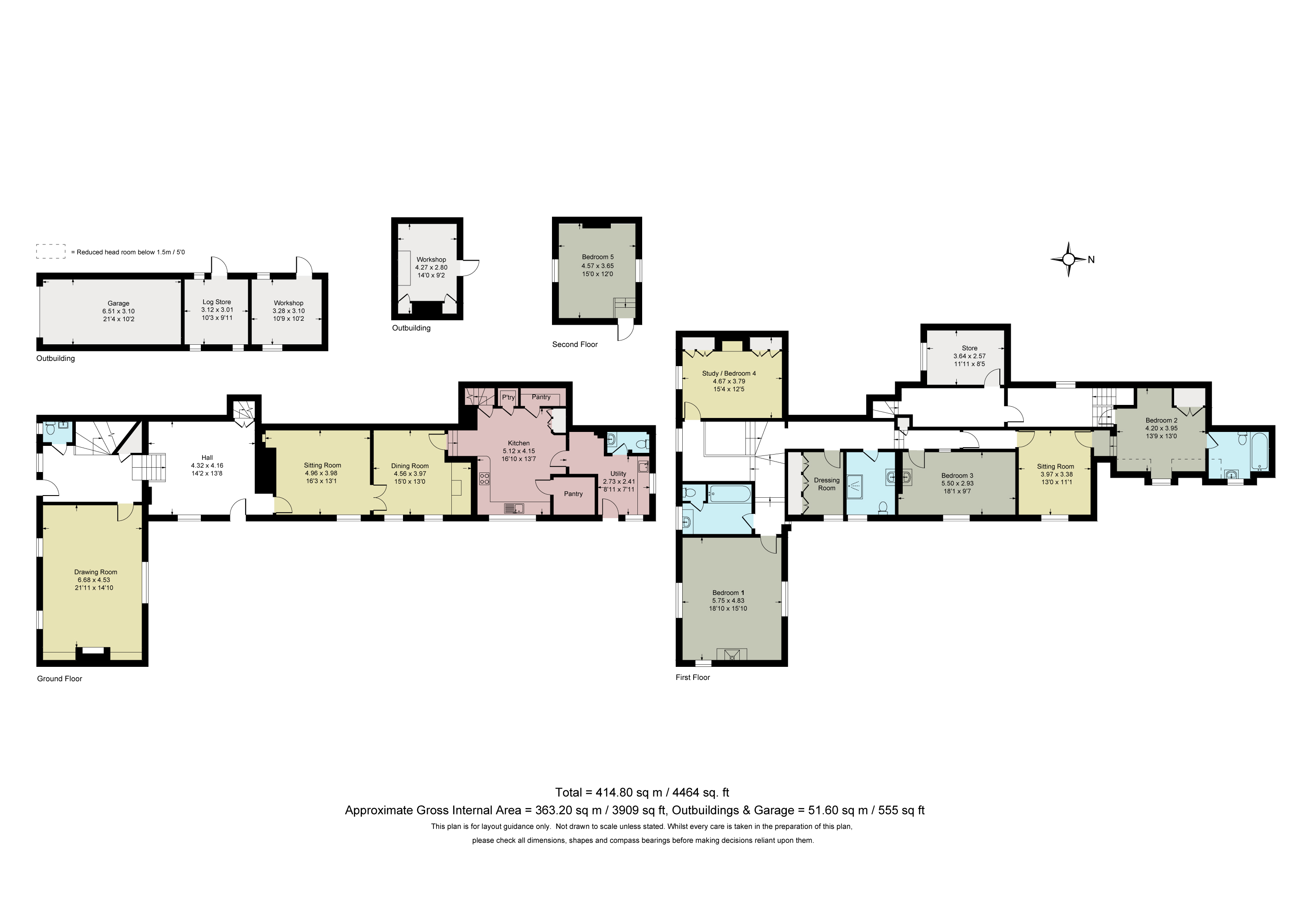 Kitts Lane, Churt, Farnham, Hampshire, GU10 floorplan