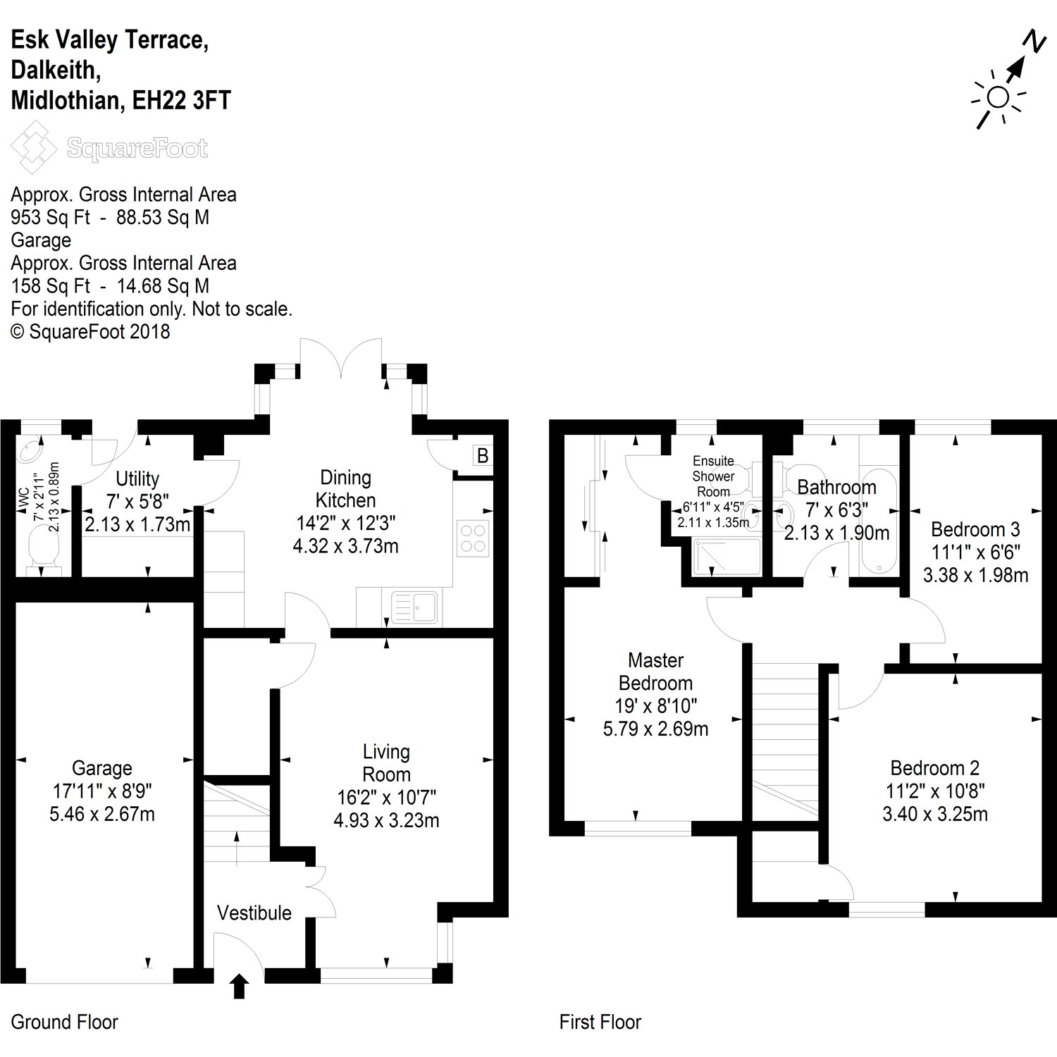 3 Bedrooms  for sale in Esk Valley Terrace, Dalkeith, Midlothian EH22