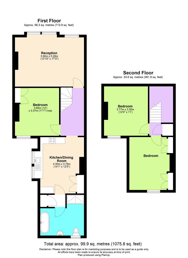Flat A, 43, Gilbey Road, London floorplan
