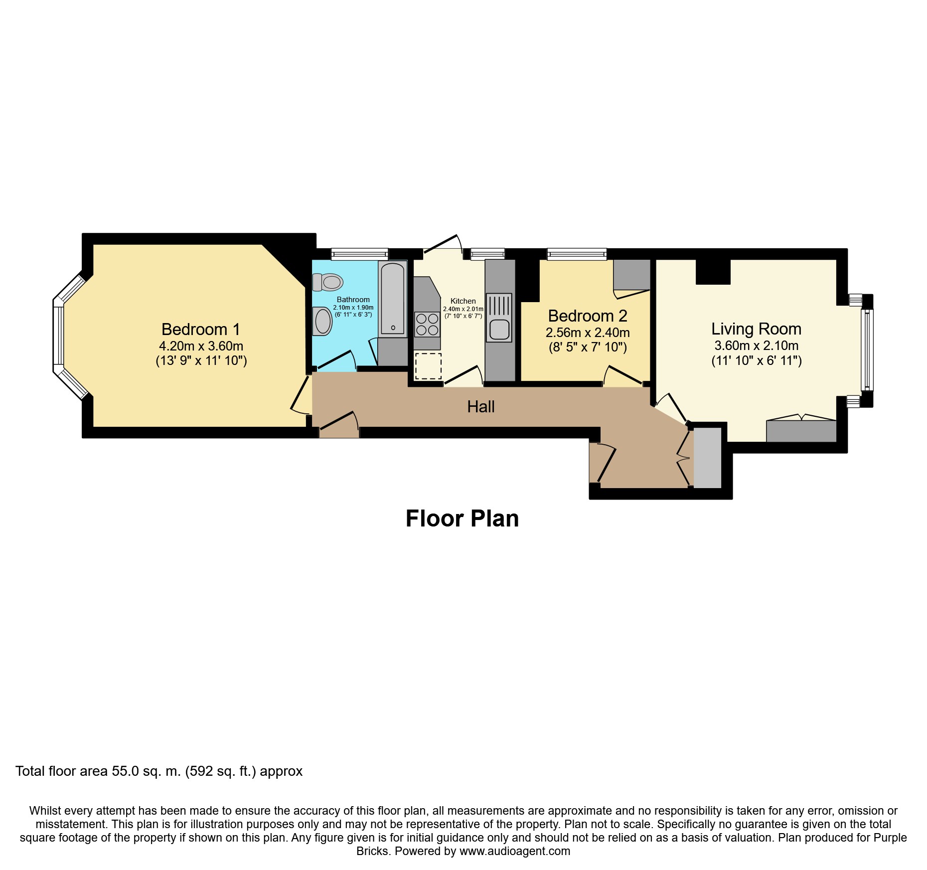 2 Bedrooms Flat for sale in Broom Road, Teddington TW11