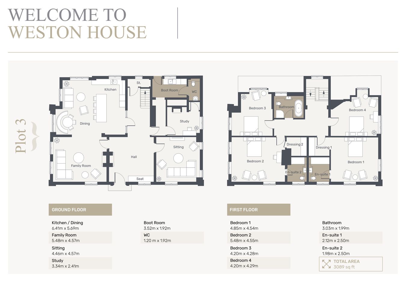 Weston House (Plot 3), Welford Gate, Warwickshire floorplan
