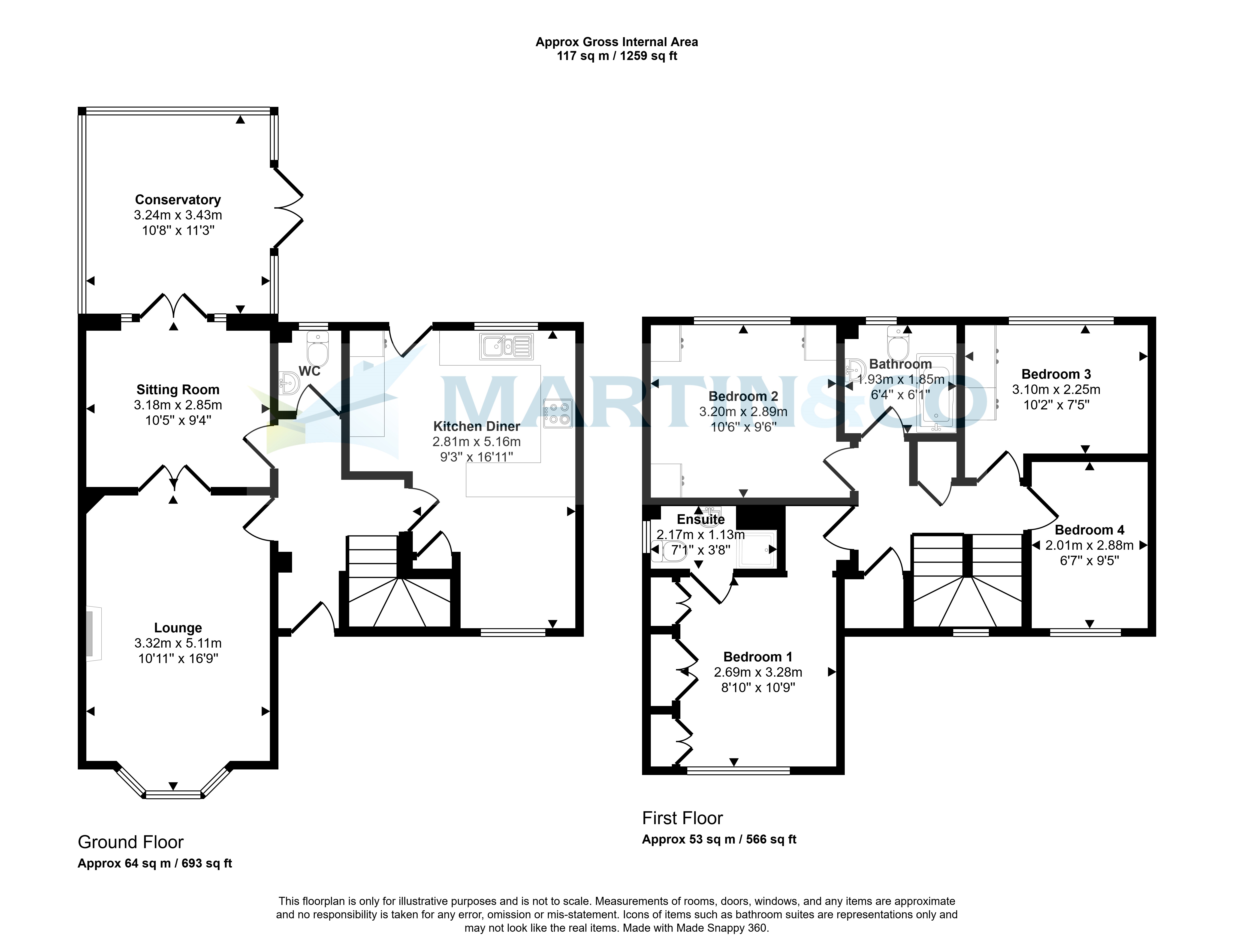 12, Dunnock Avenue, Bradford floorplan