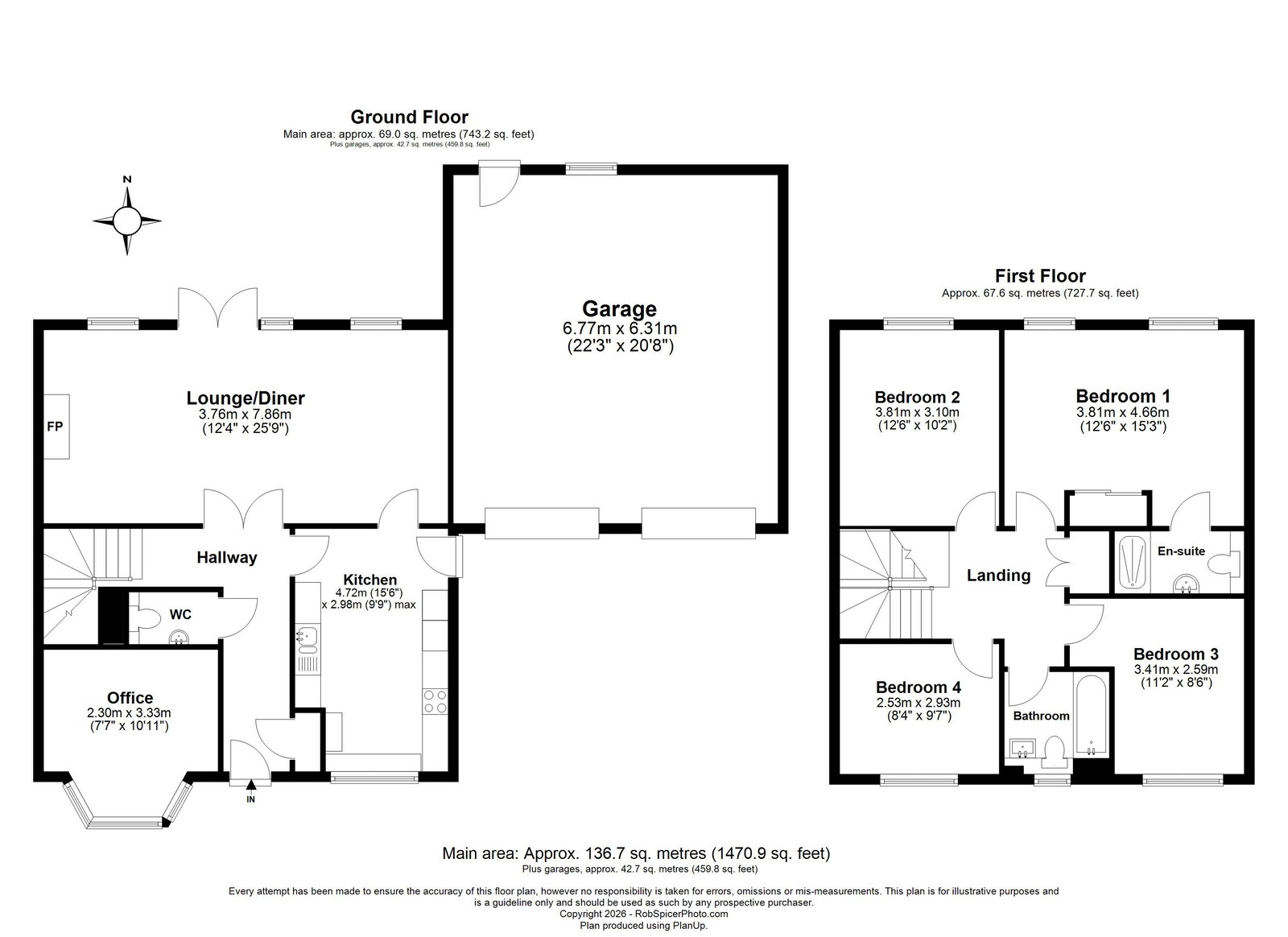 31, Helena Crescent, Hitchin floorplan