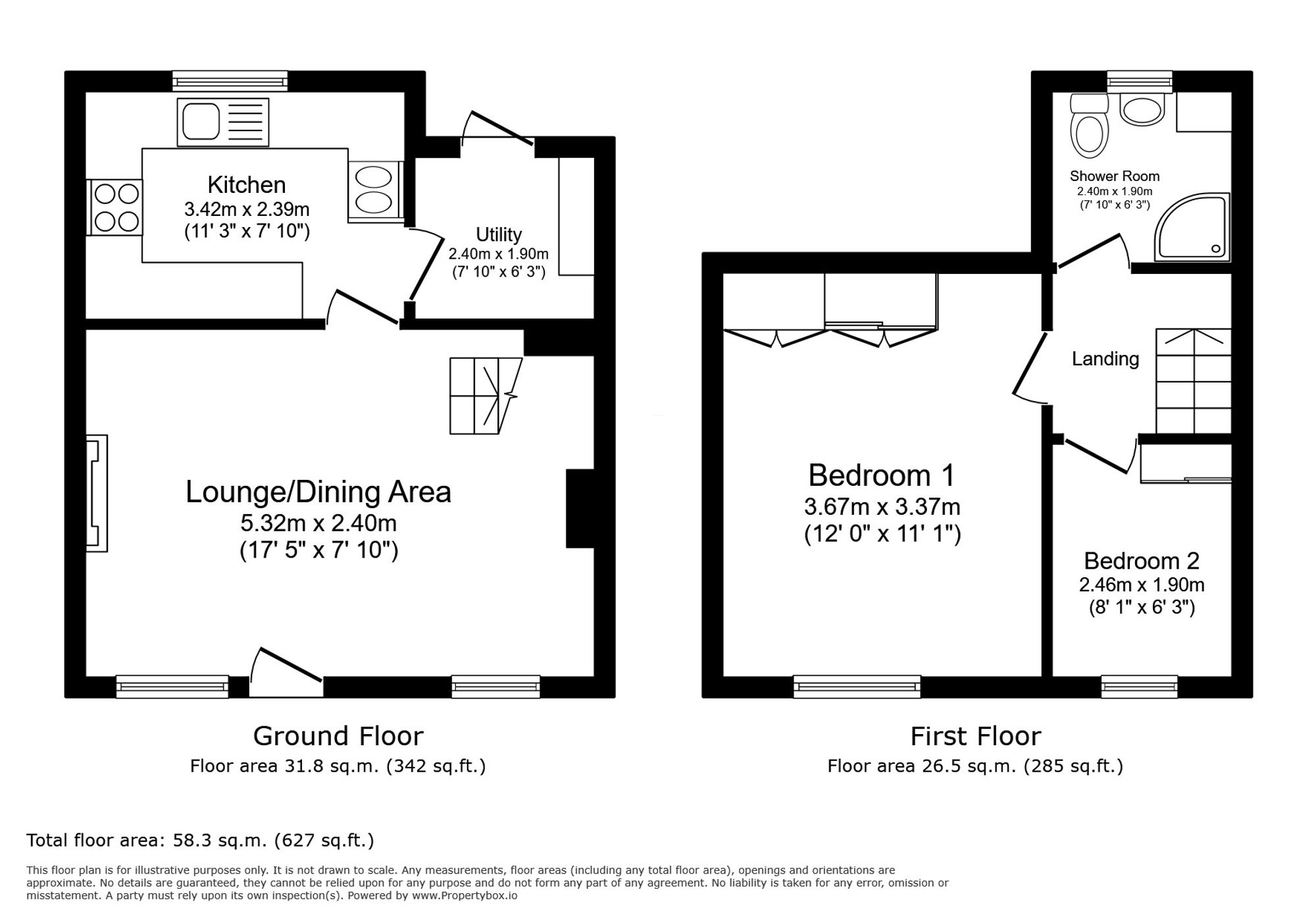 6a Church Street, Abergele floorplan