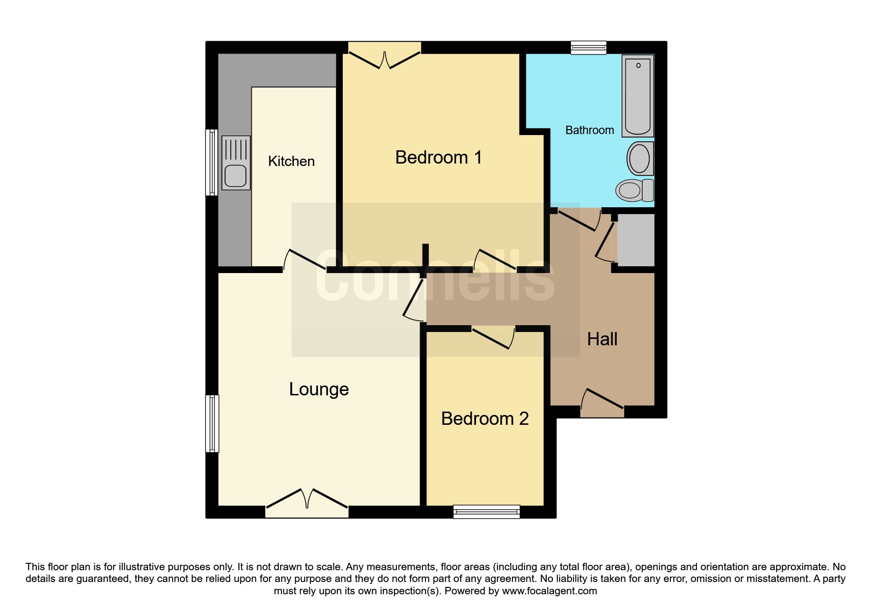 Flat 11, Clifford Court, Toll End Road, Tipton floorplan