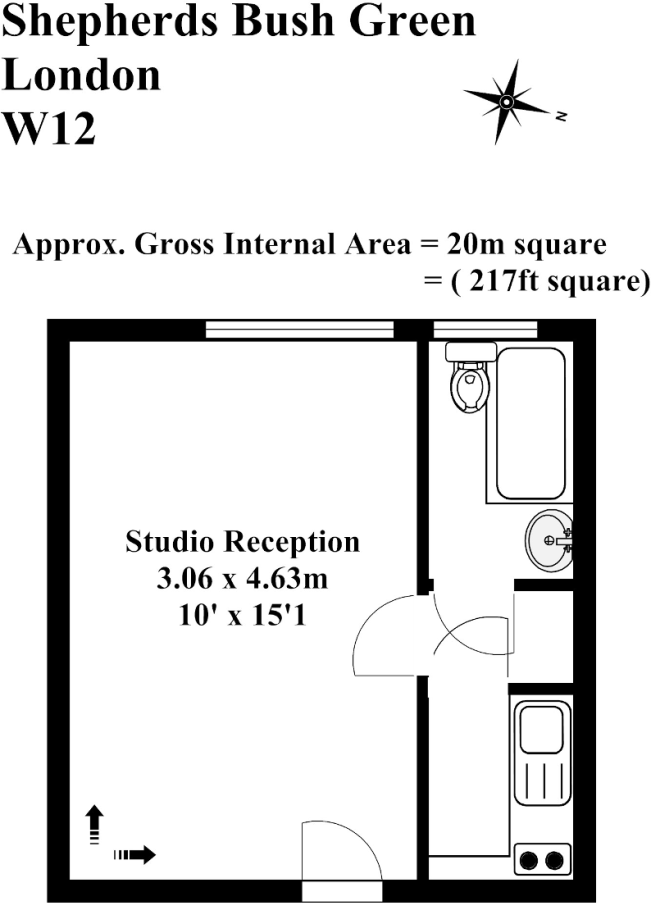 Flat 46, London floorplan