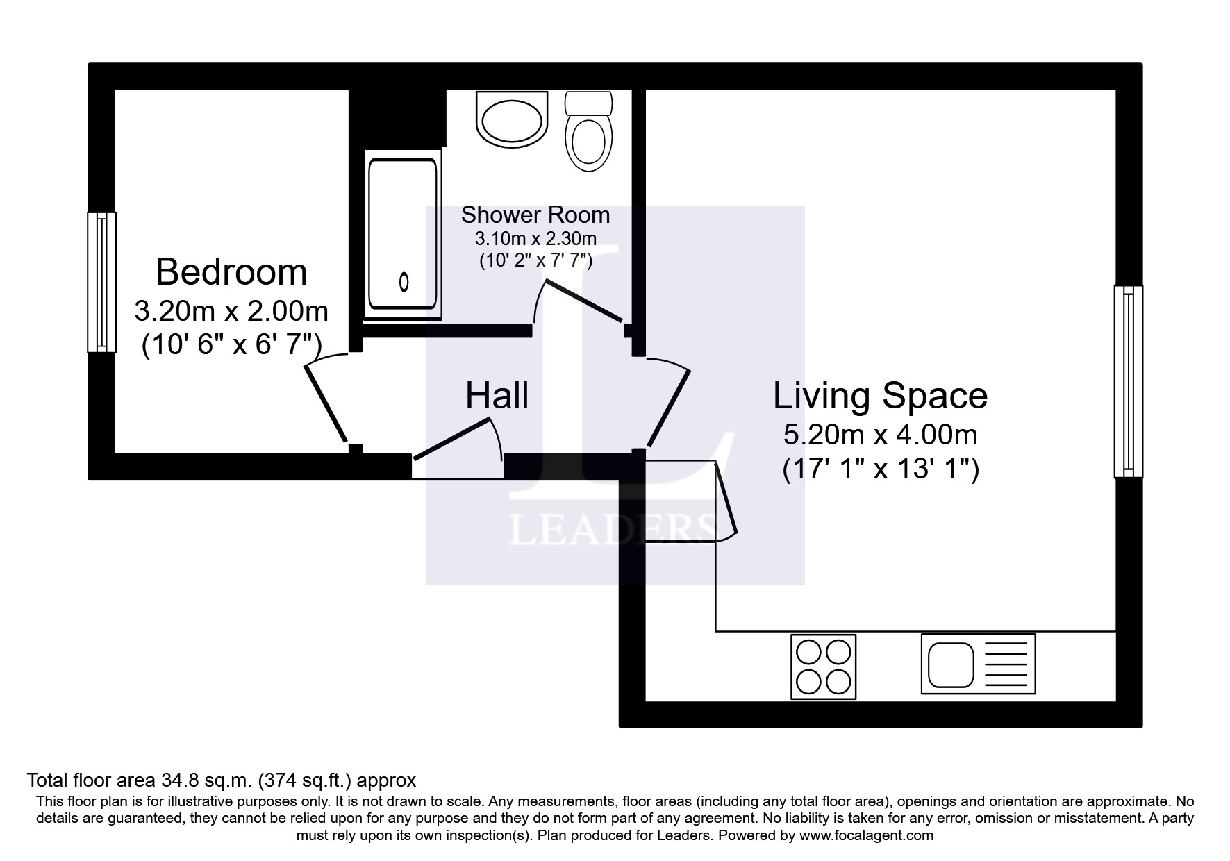 Dawson House, 14 College Place floorplan
