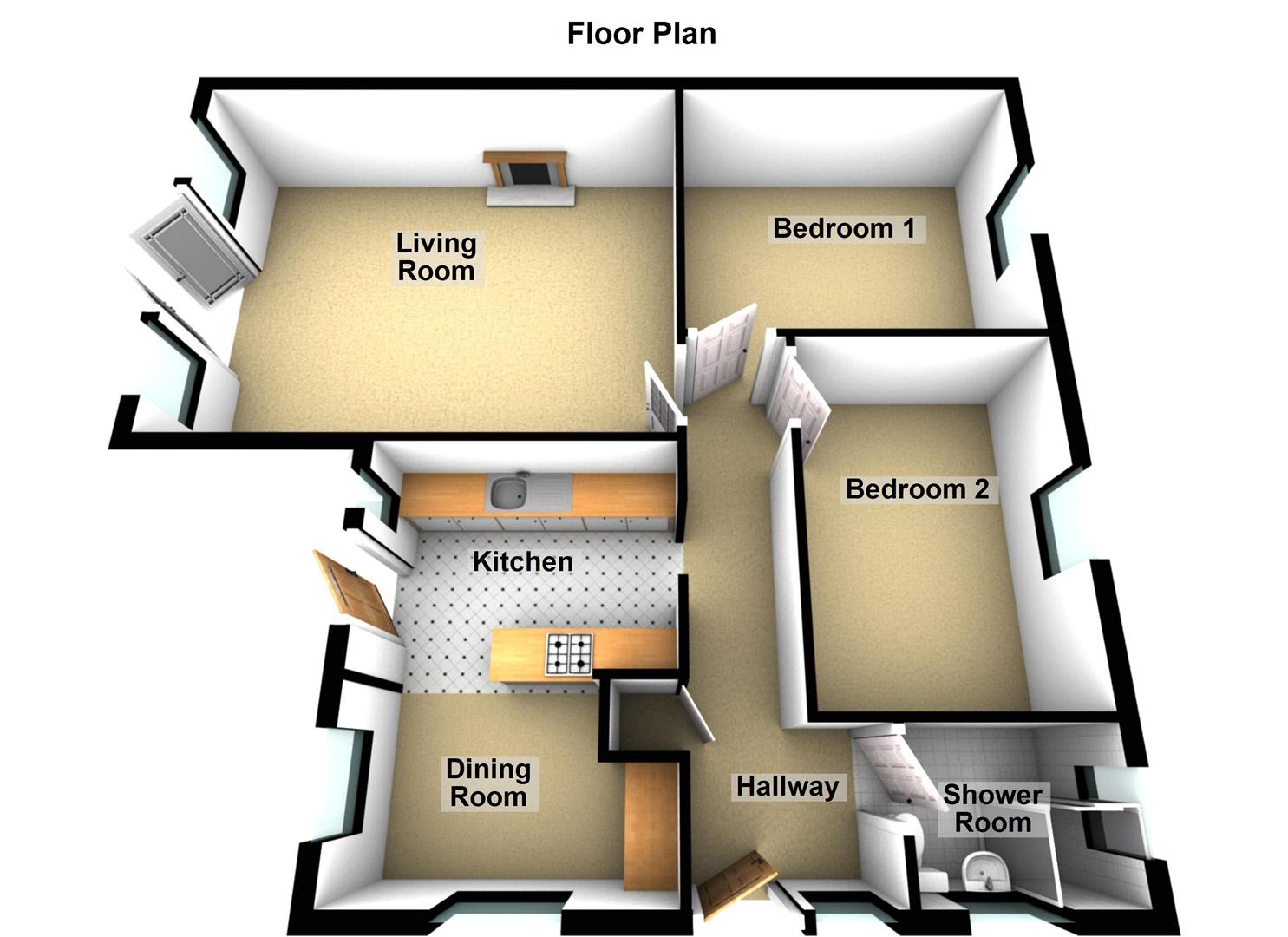 54, Canterbury Road, Peterborough floorplan