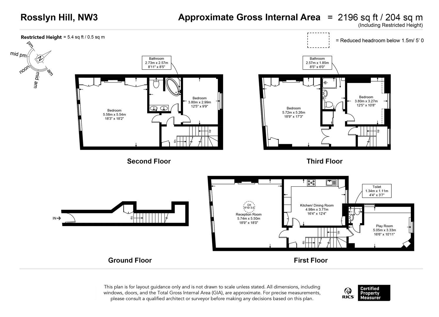 32A, Rosslyn Hill, London floorplan