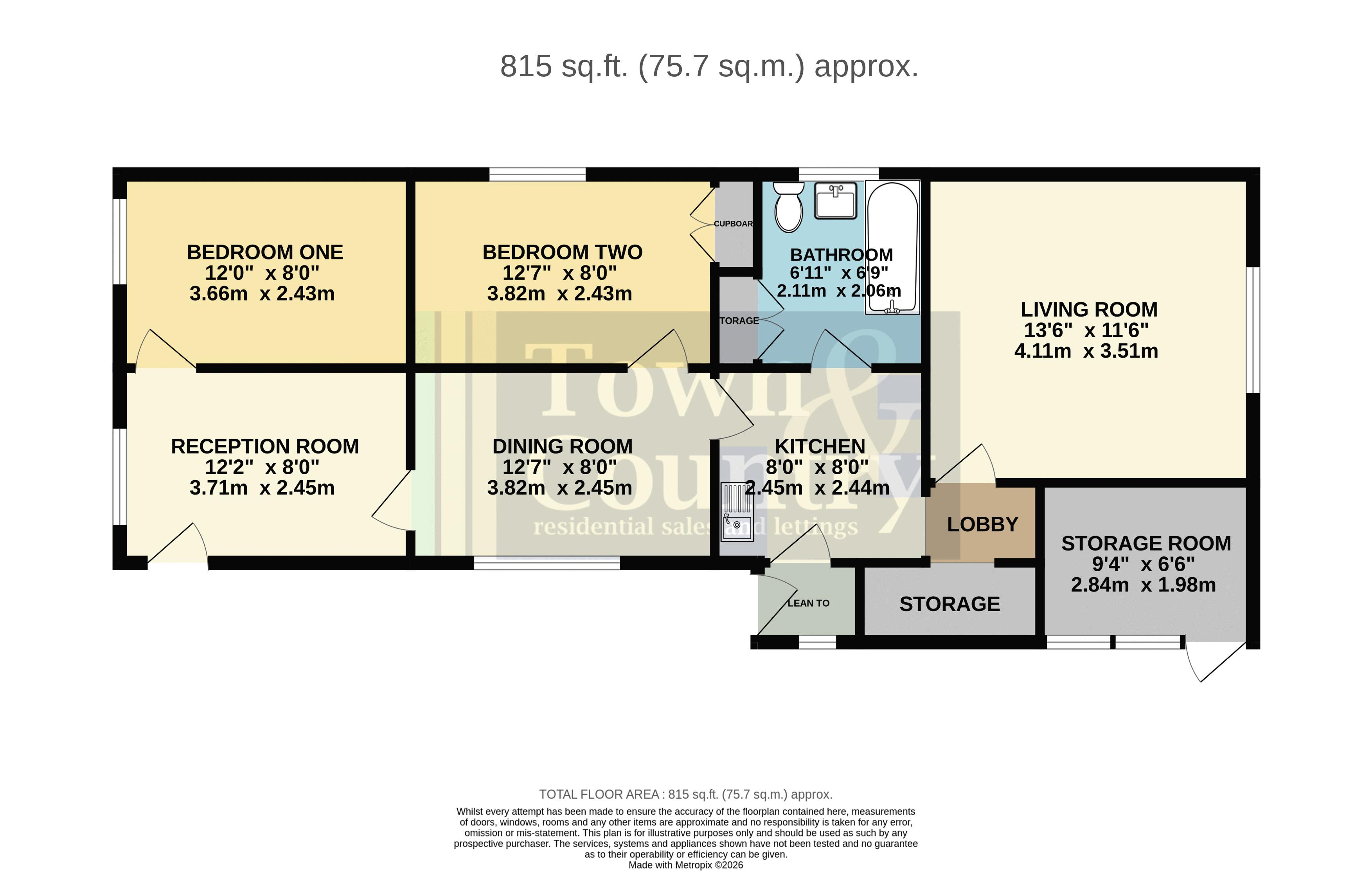 Rest a While, The Path, Colchester floorplan