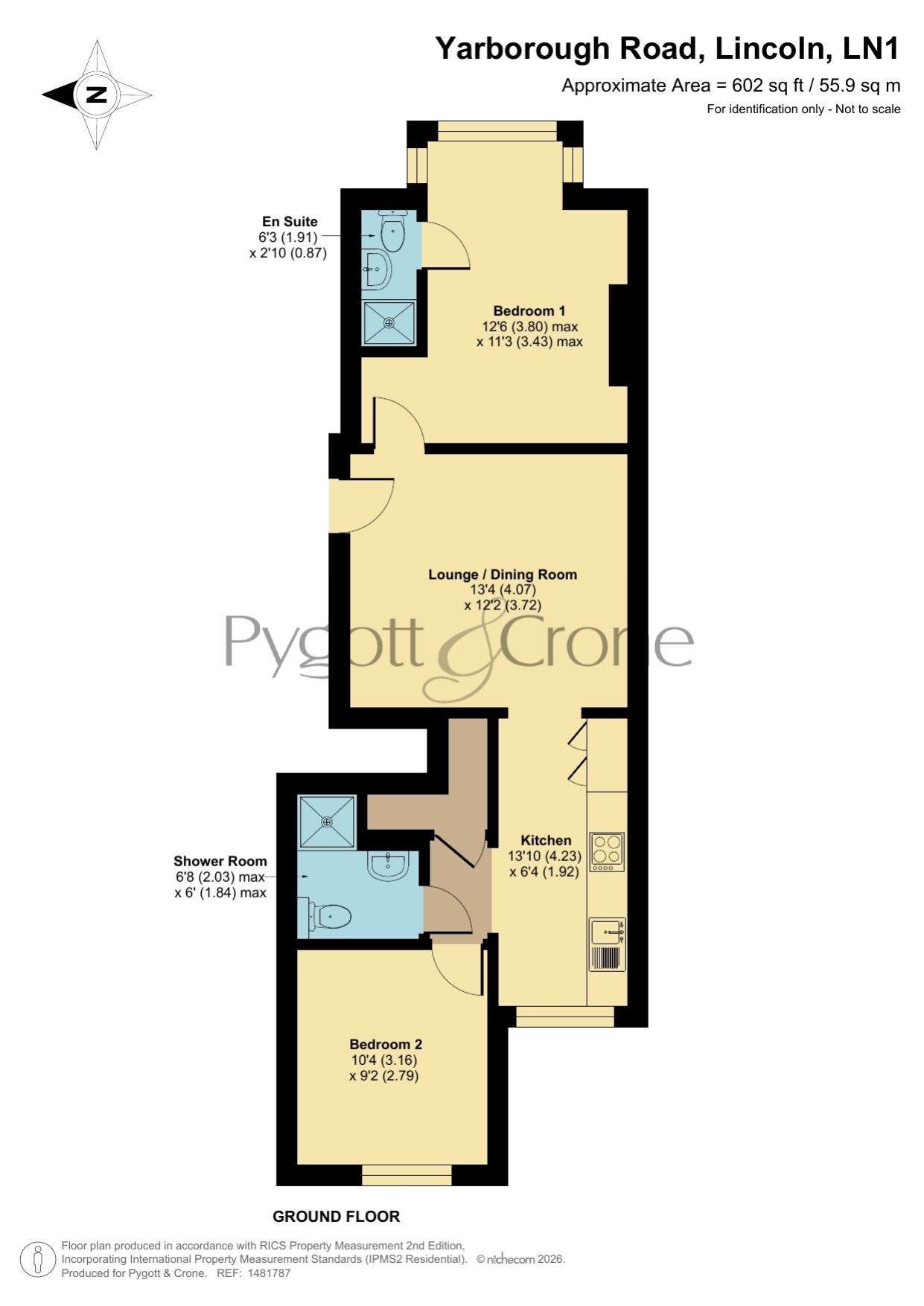Flat 3, 86 Yarborough Road, Lincoln floorplan