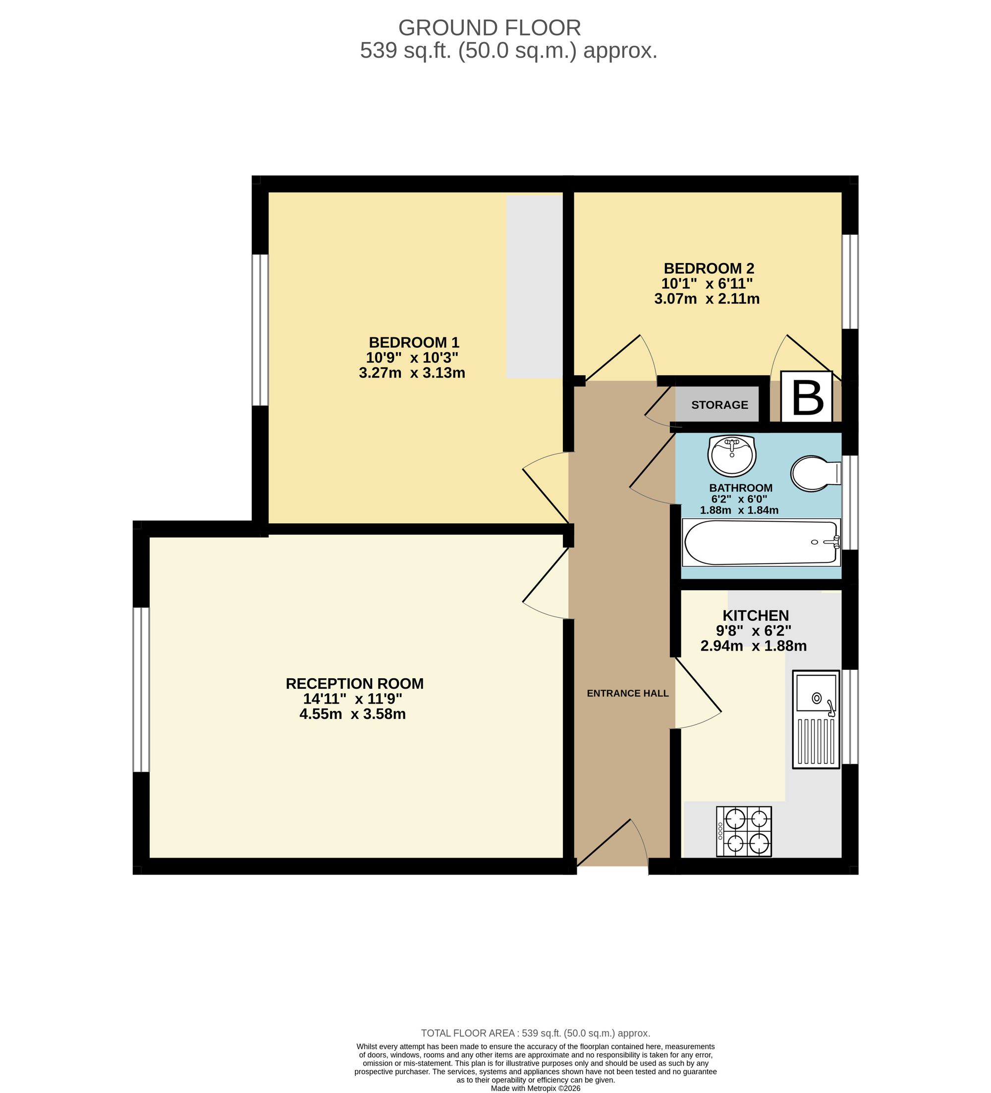 Flat F, 2 Coed Celynen Drive, Newport floorplan