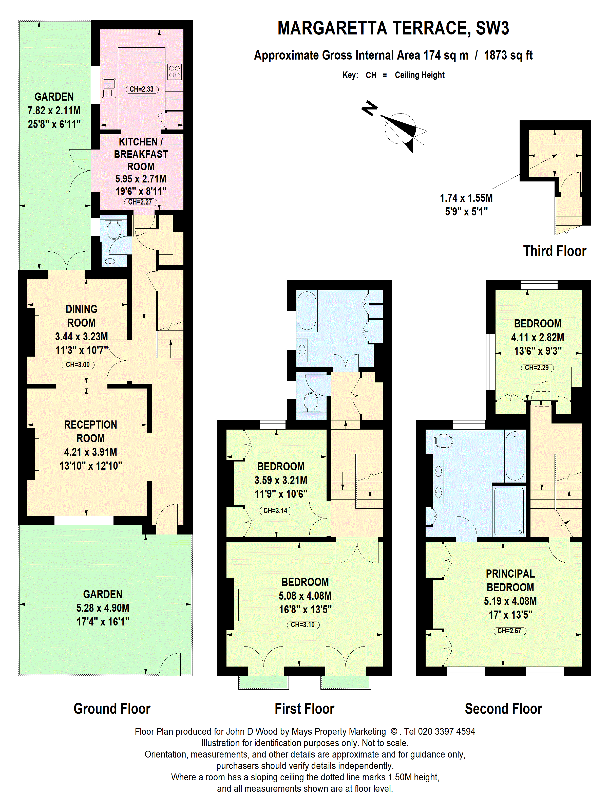11, Margaretta Terrace, London floorplan