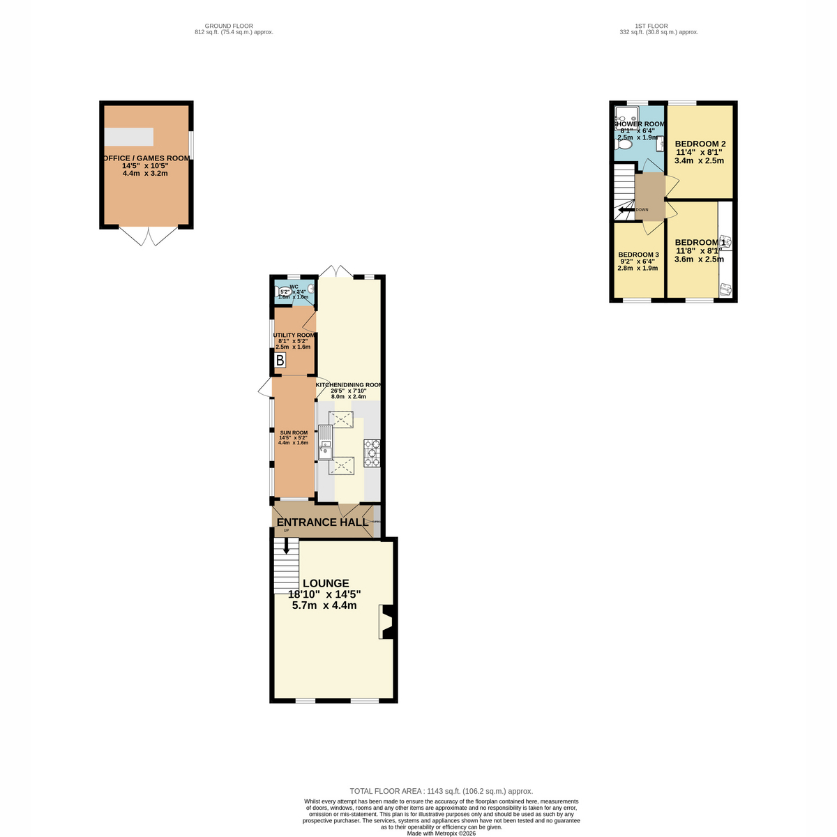 1, Lincoln Road, Lincoln floorplan