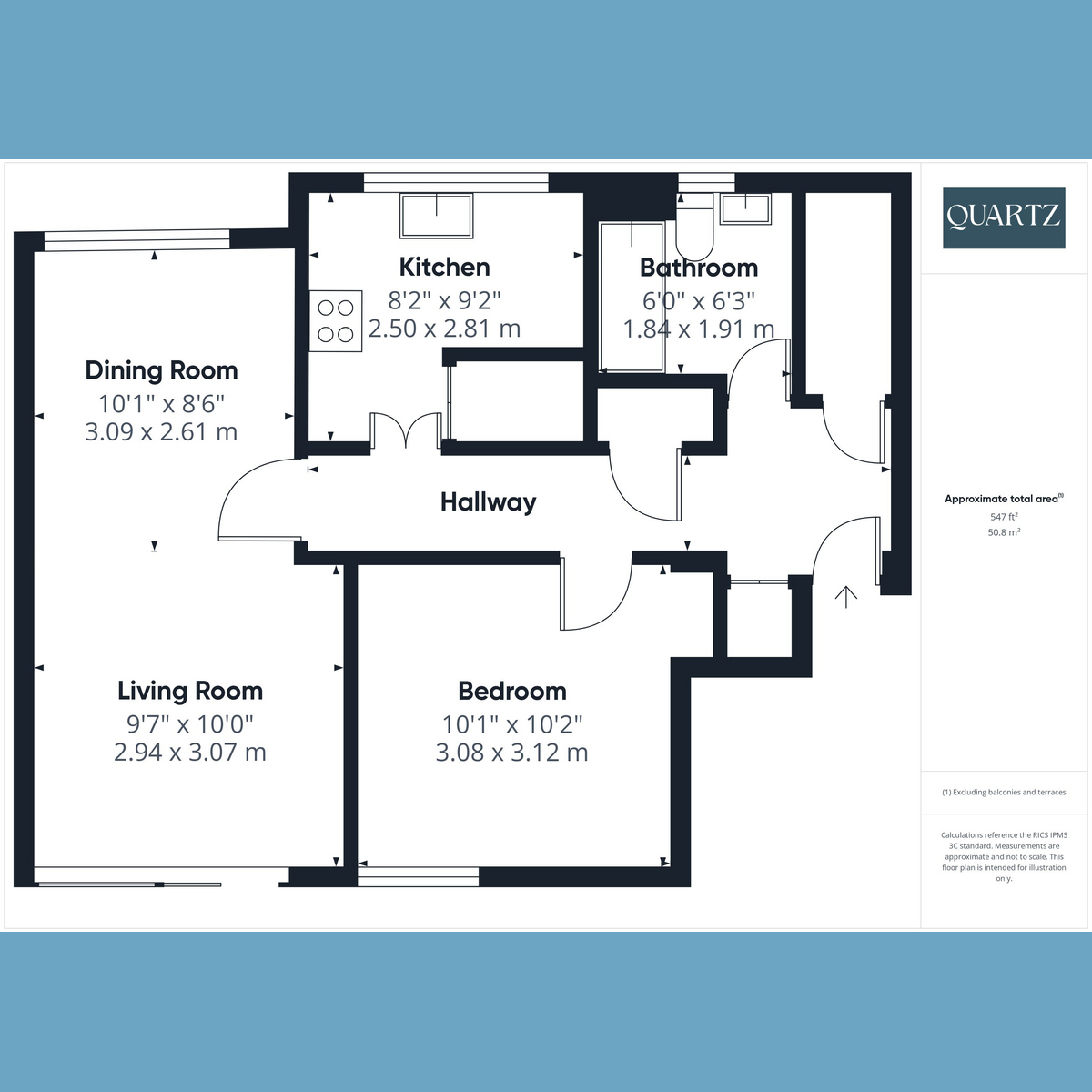 Flat Flat 3, Russell Mount 28-30, Branksome Wood Road, Bournemouth floorplan