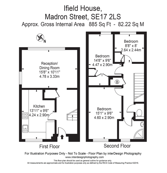 Flat 1, Ifield House, Elephant & Castle floorplan