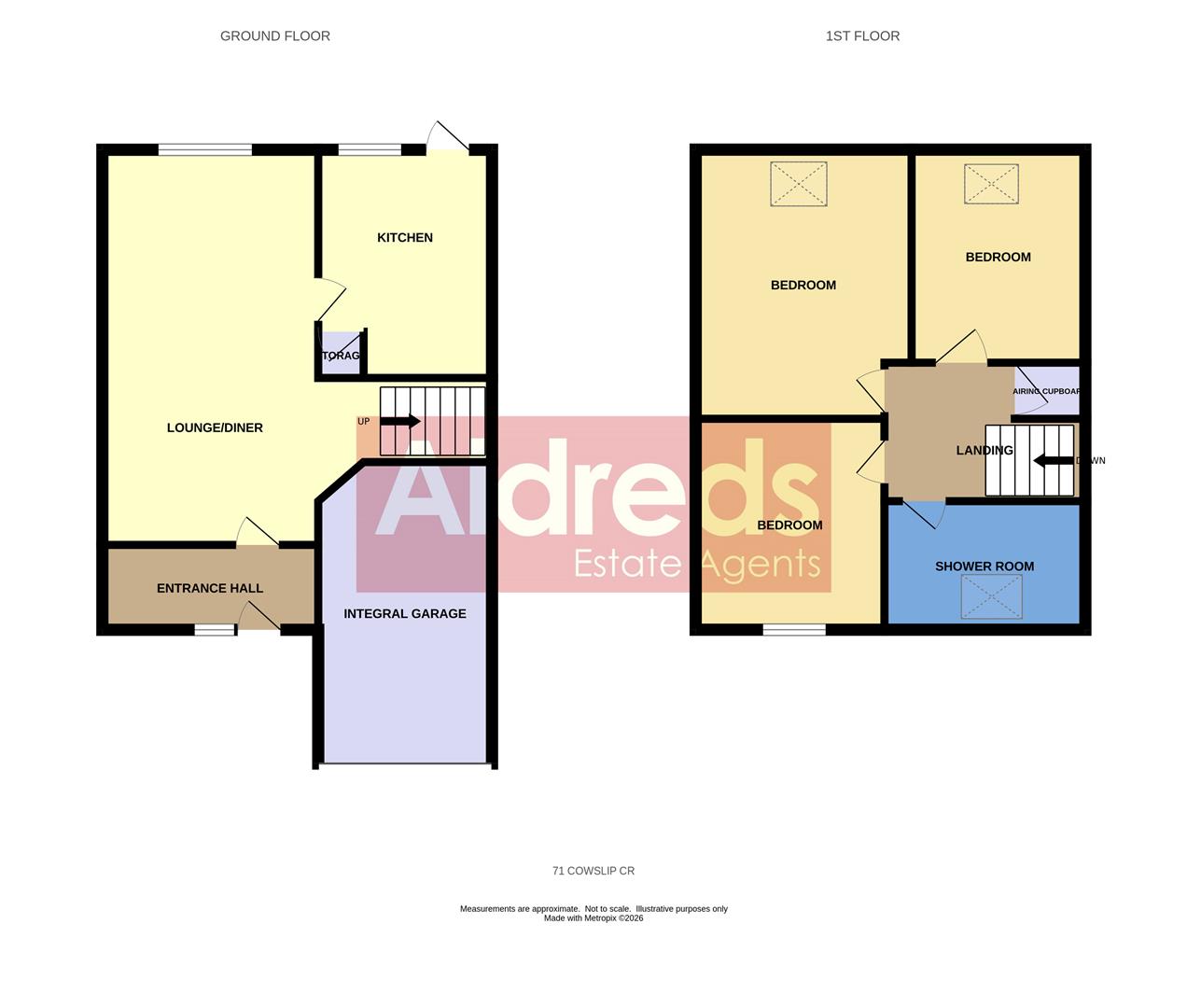 Cowslip Crescent, Lowestoft floorplan
