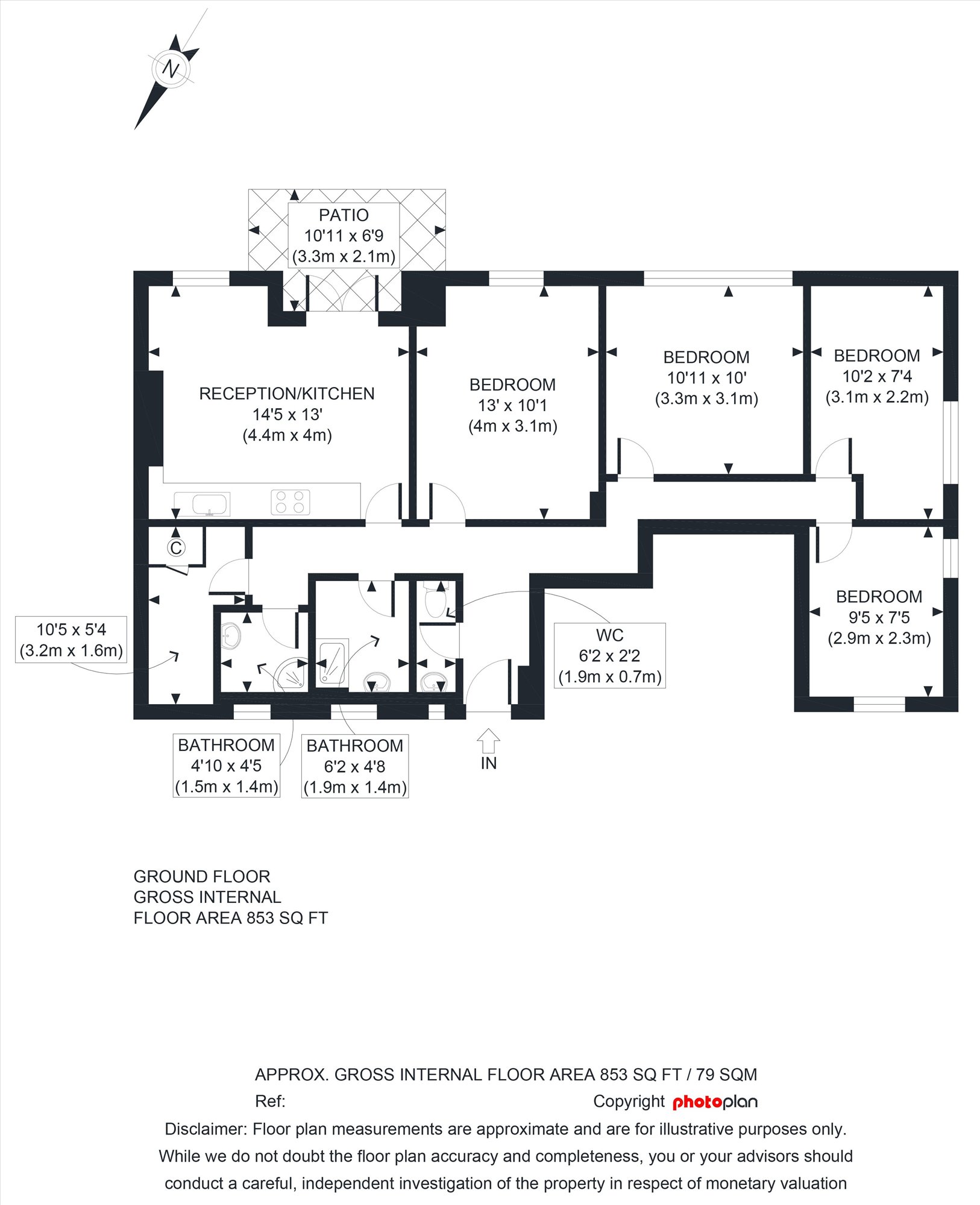 Flat 3, Spode House, Lambeth Walk, London floorplan