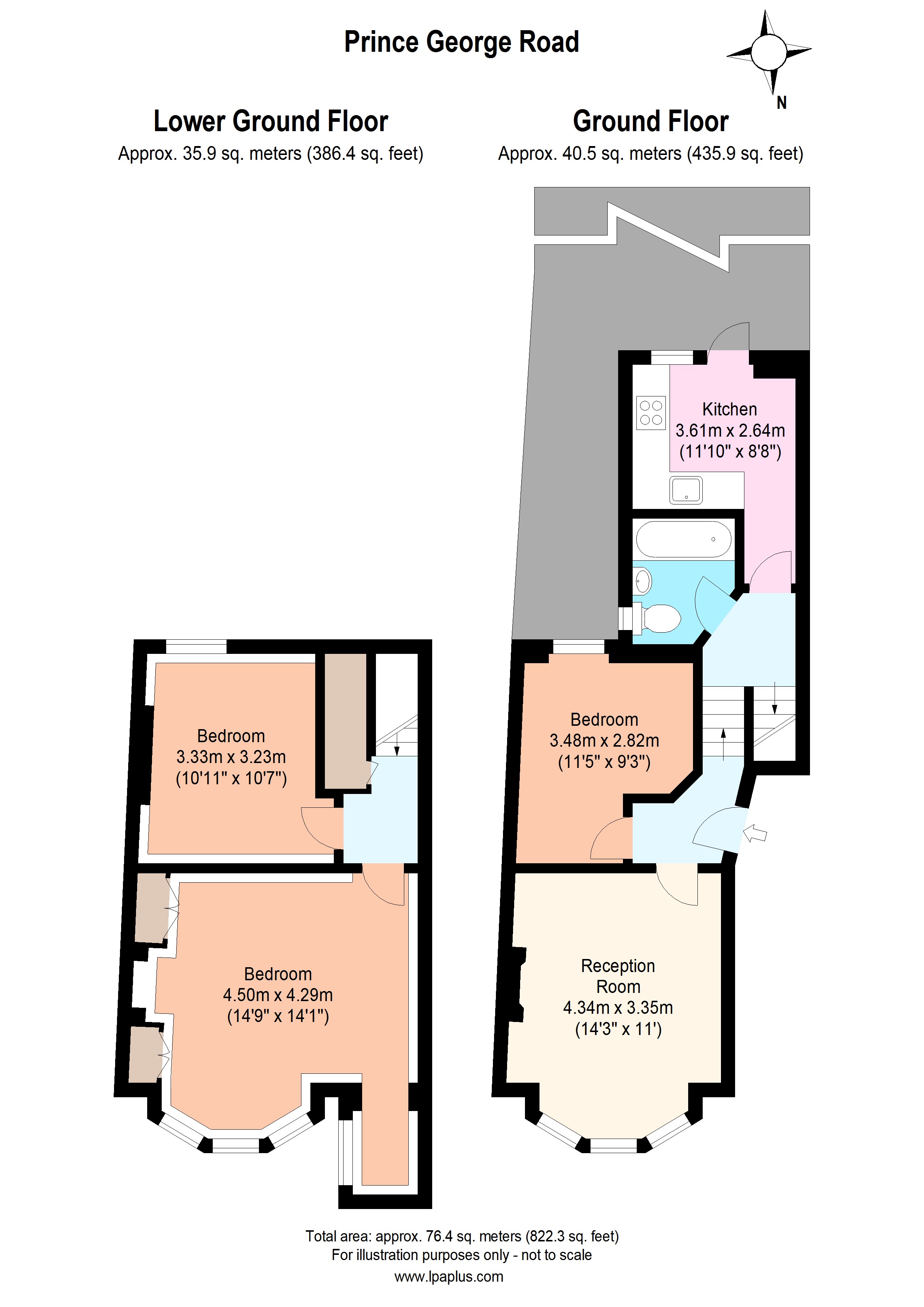 43A, Prince George Road, London floorplan