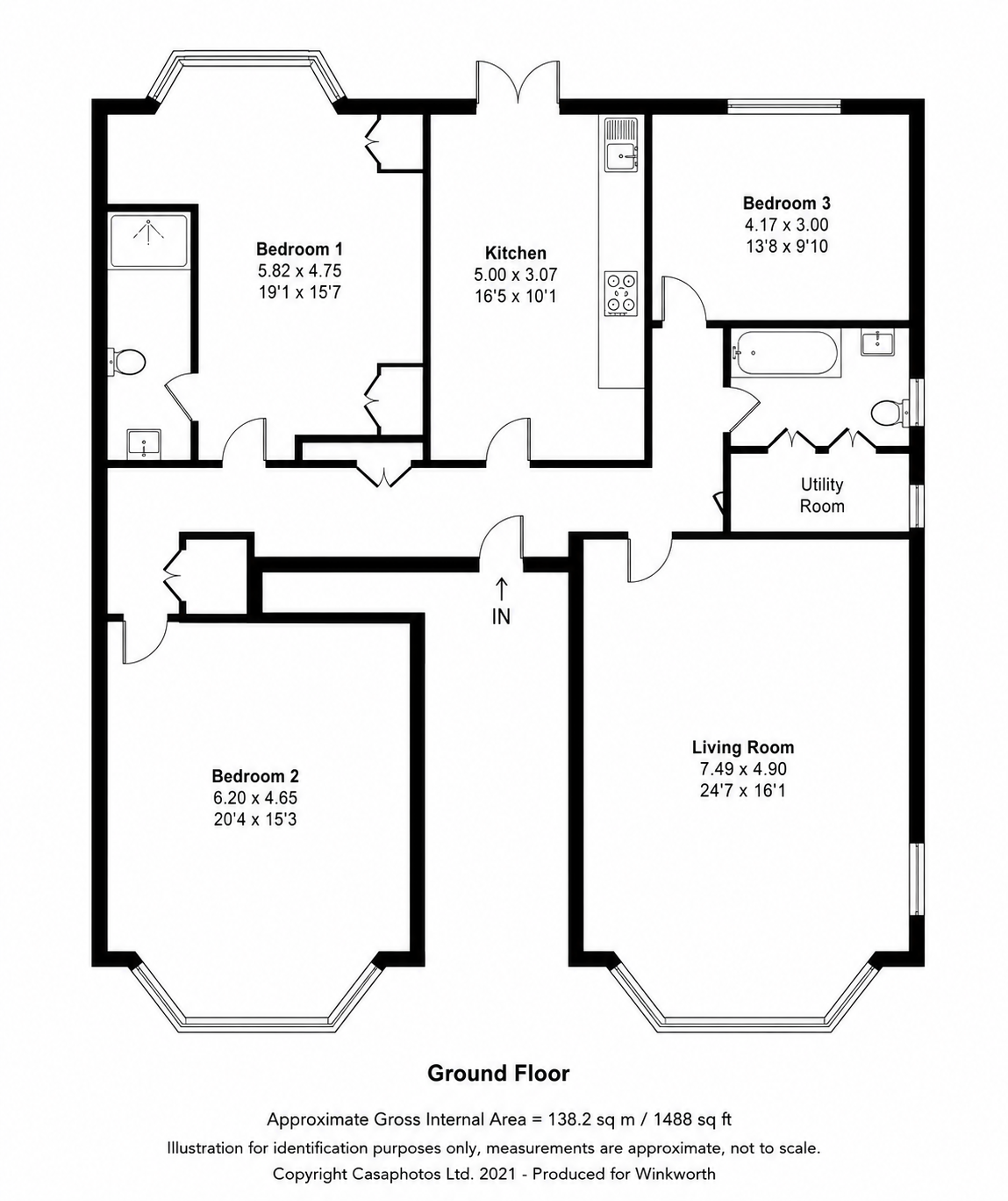 Flat 3, 47, The Drive, East Sussex floorplan
