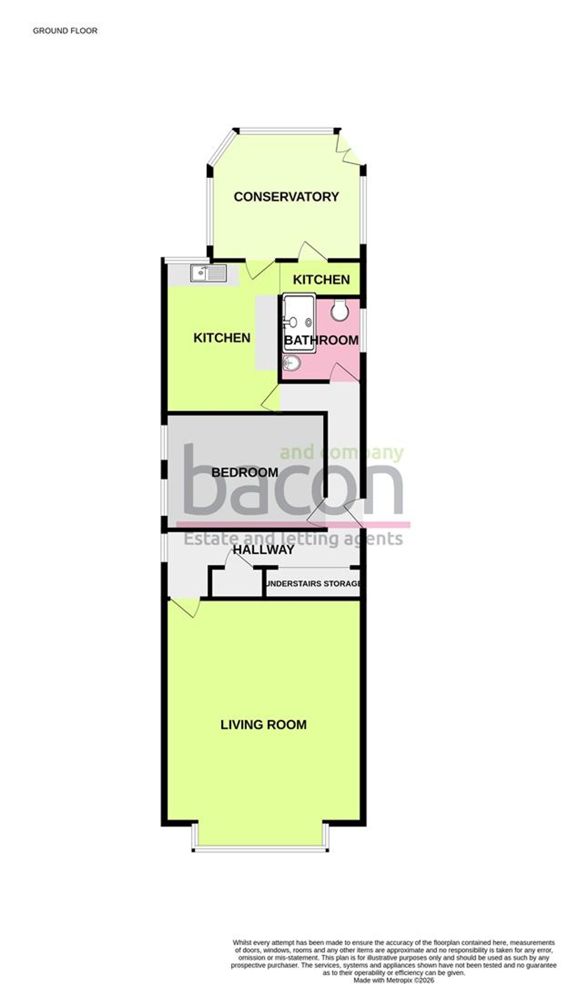 Flat 2, 18 Queens Road, Worthing floorplan