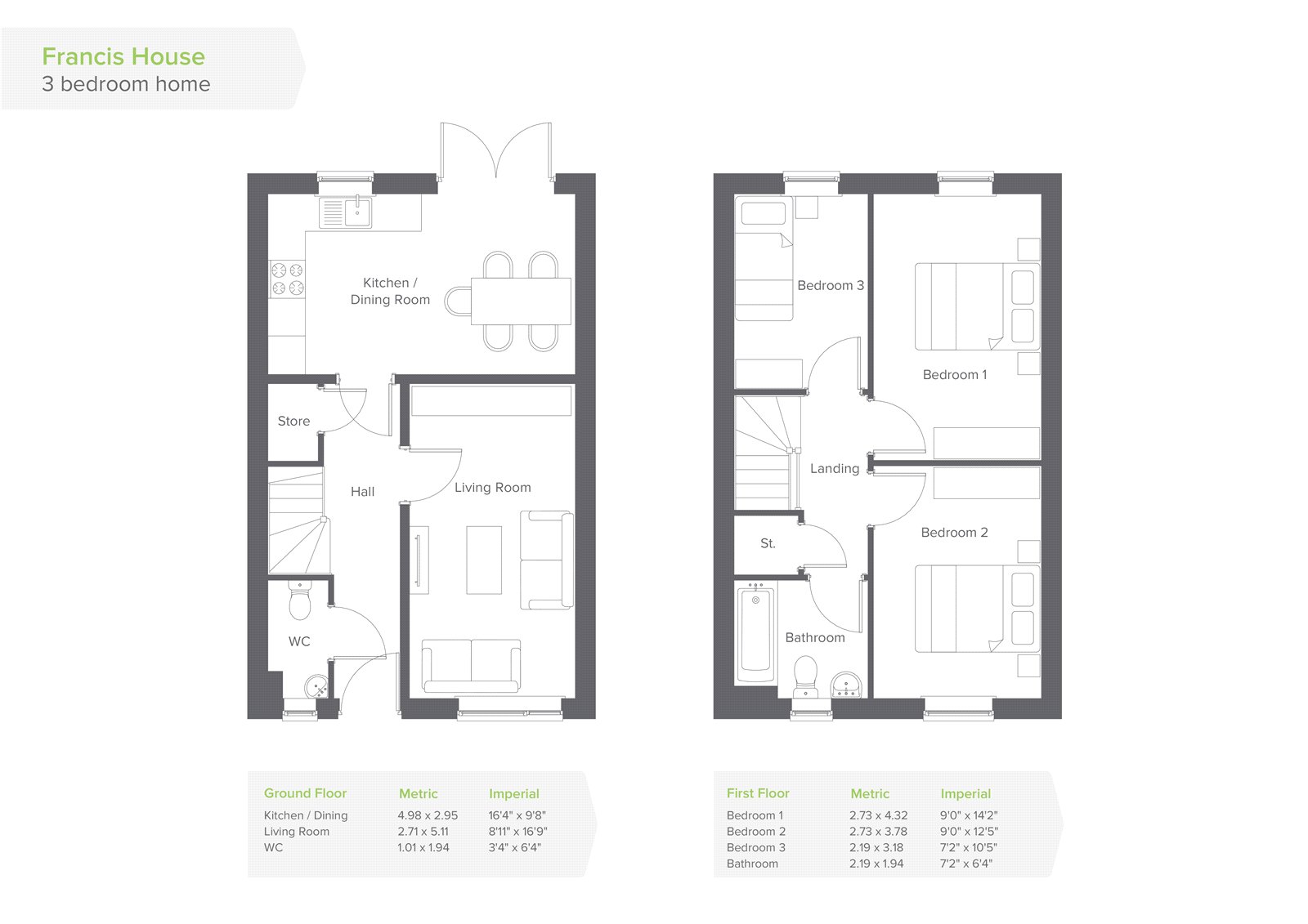 JULY 25% 3 Bed House Langley Park,, Langley Park, Foundry Lane, Wiltshire floorplan