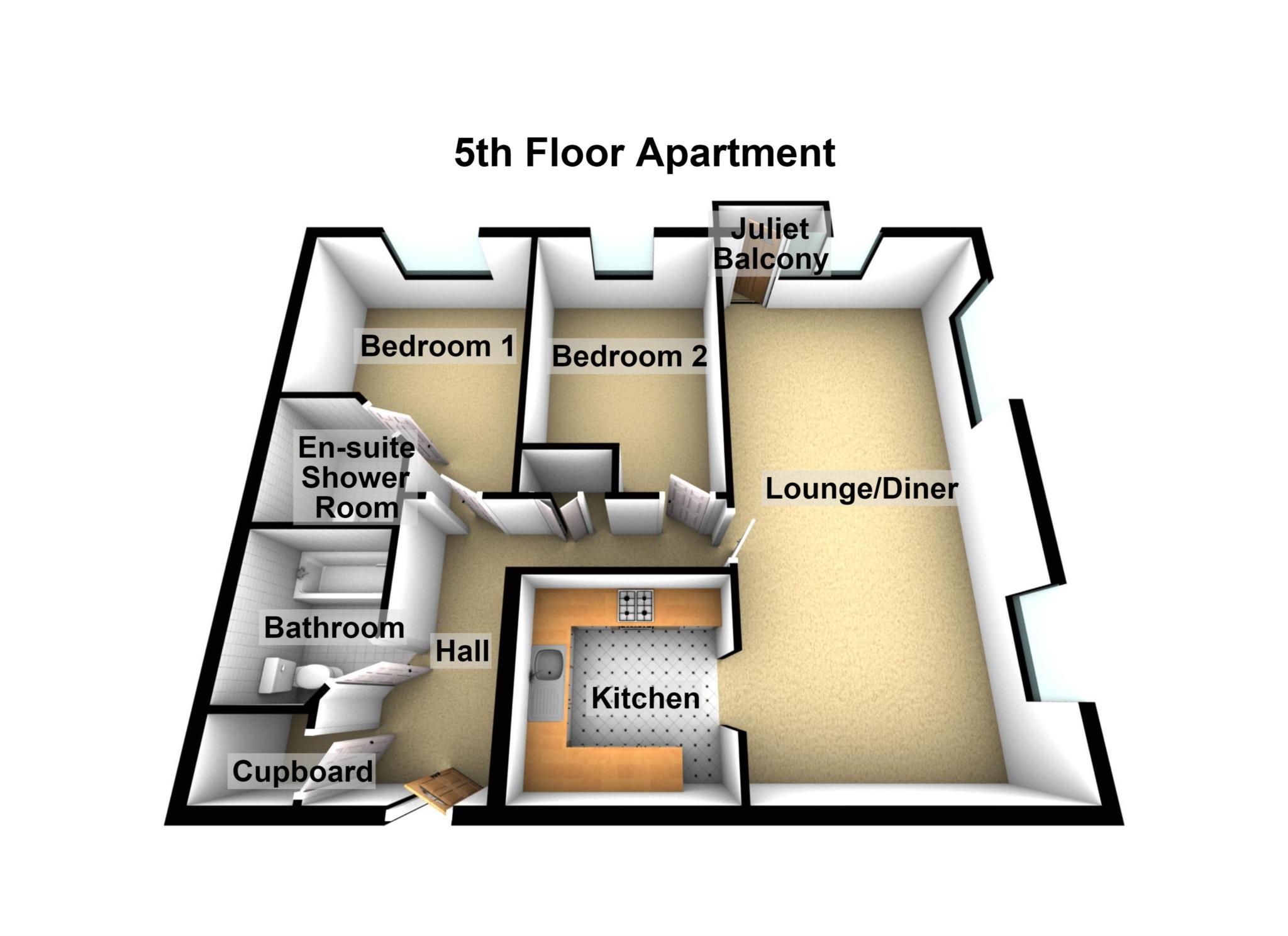 Flat 20 Cutter House, Macarthur Close, Erith floorplan