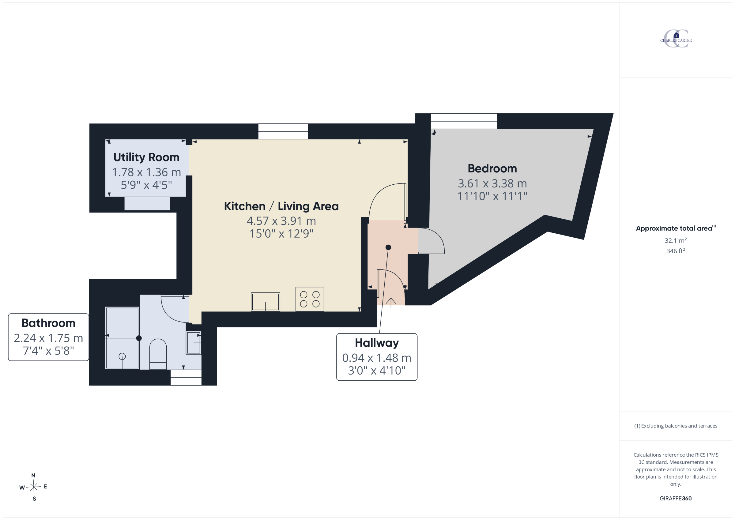 Flat 1, Tewkesbury floorplan