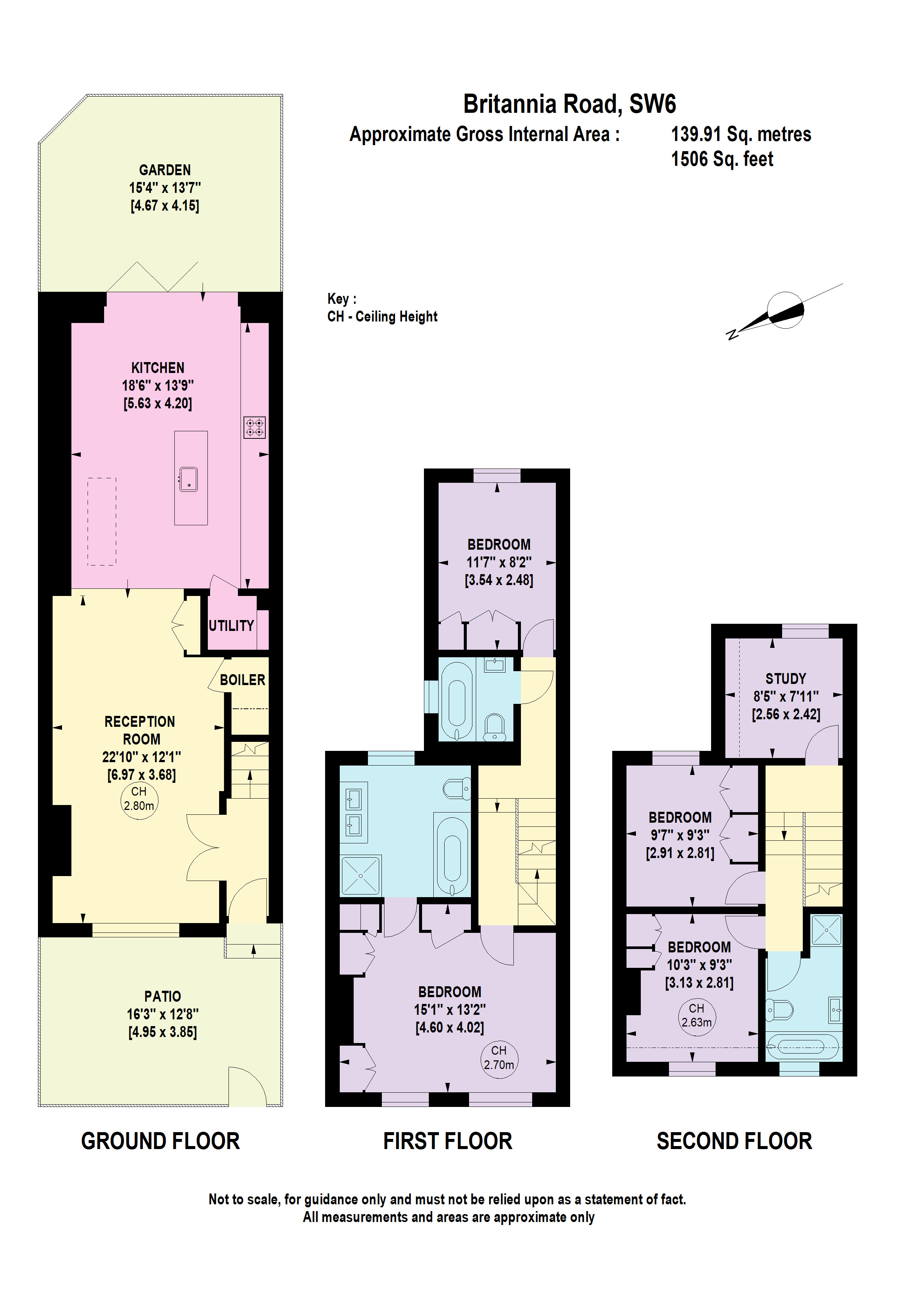 Britannia Road, Fulham, London SW6., 5 bedroom terraced house for sale
