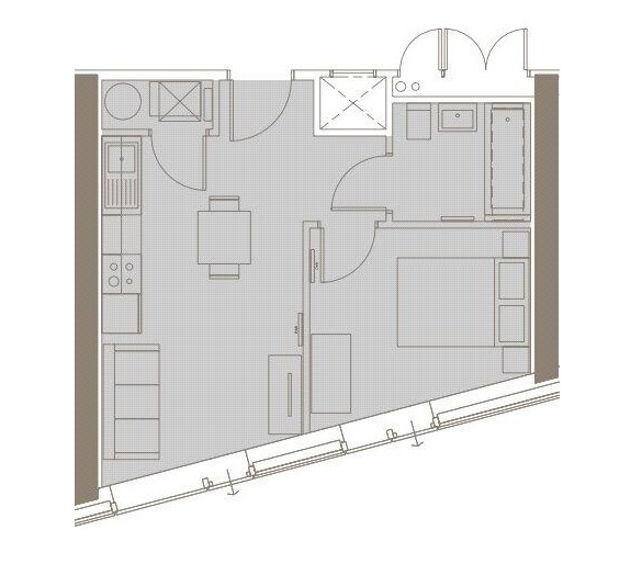 Flat 27, Axis Tower, 9, Whitworth Street West, Greater Manchester floorplan